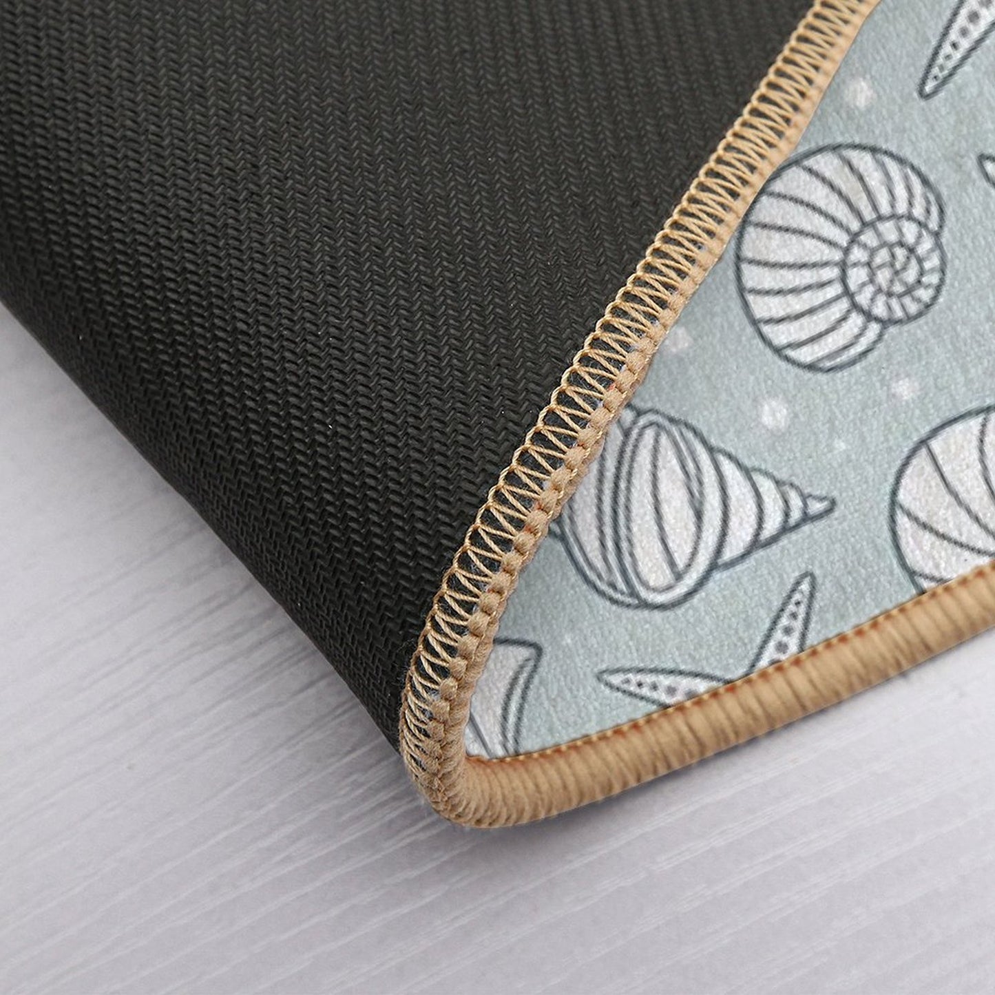 Cute Shells in The Ocean Long-Lasting Bath Mat