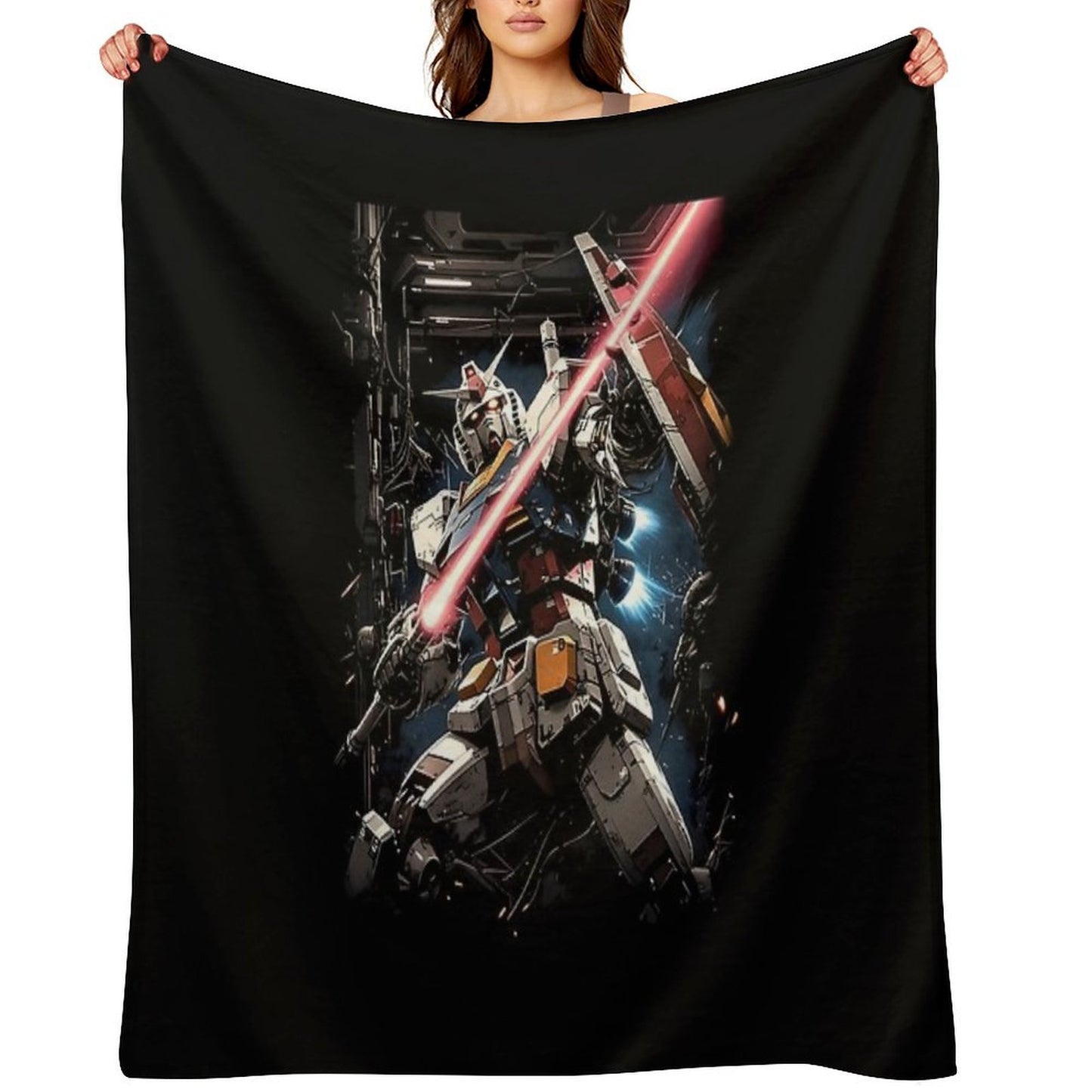RX 78 2 Gundam Lightweight Throw Blanket