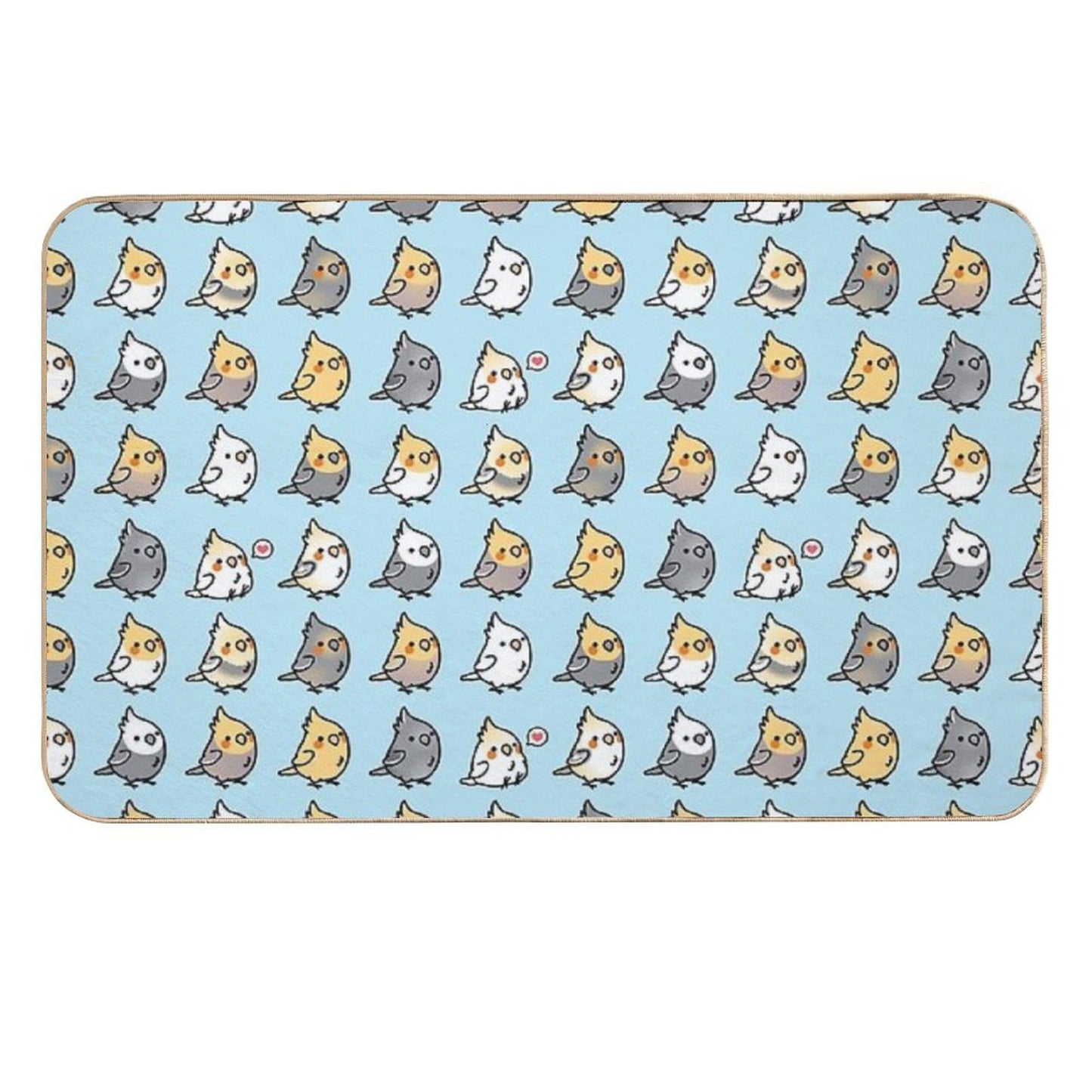 Chubby Cockatiel Collection Versatile Bath Mat