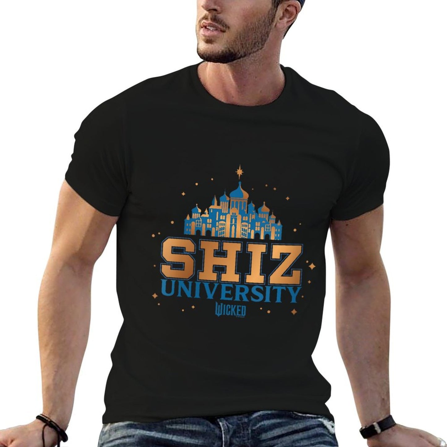 Womens Wicked Shiz University V-Neck Heathered Texture T-Shirt