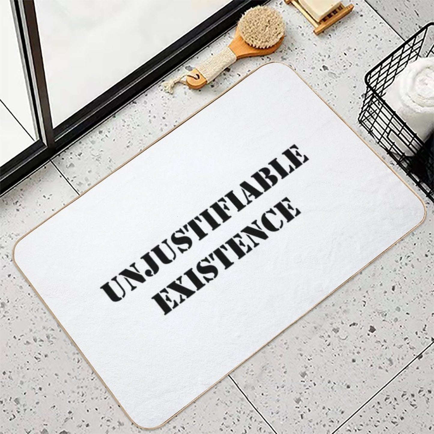 Unjustifiable, Existence! Absorbent Bath Mat