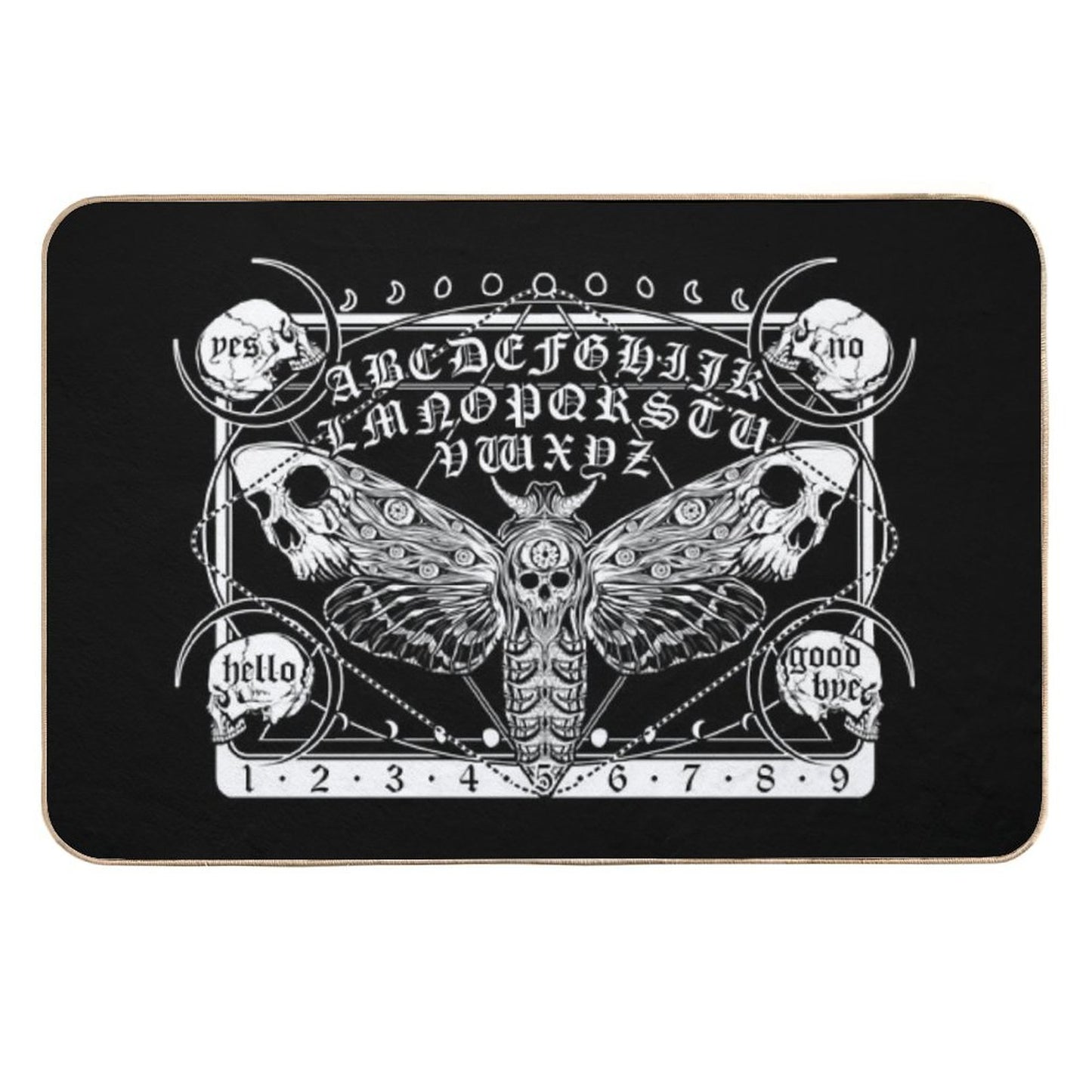 Death Moth Spirit Board Stain-Proof Bath Mat