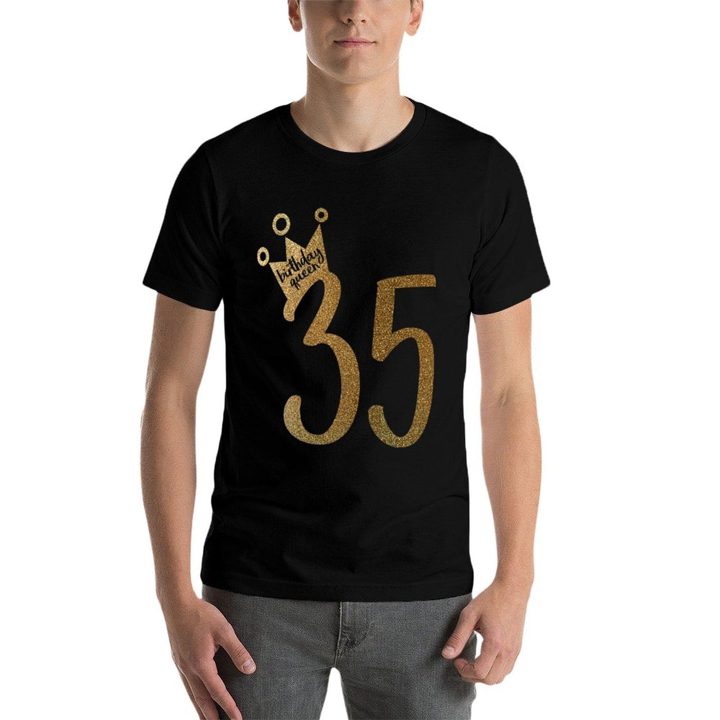Womens Gold 35th Birthday Birthday Girl  Breathable T-Shirt