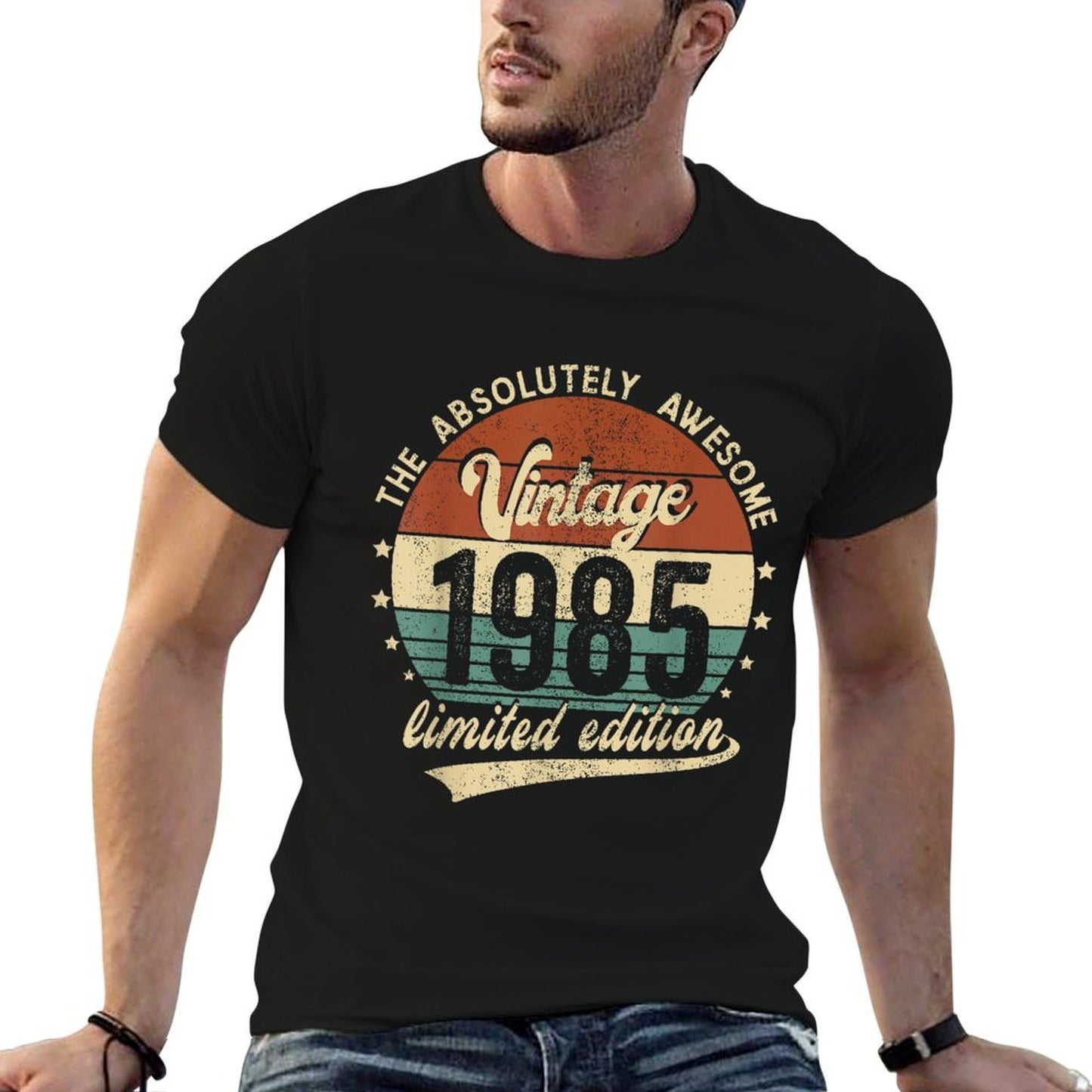 Vintage 1985 Limited Edition 40 Year Old 40th Birthday Trendy Pattern T-Shirt