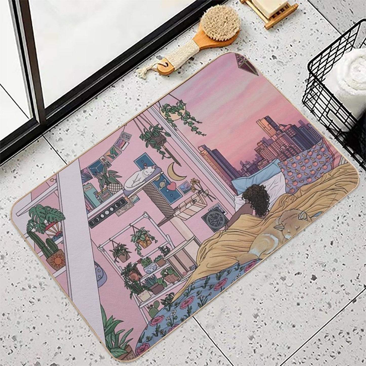 Sweet Dreams Rapid-Drying Bath Mat