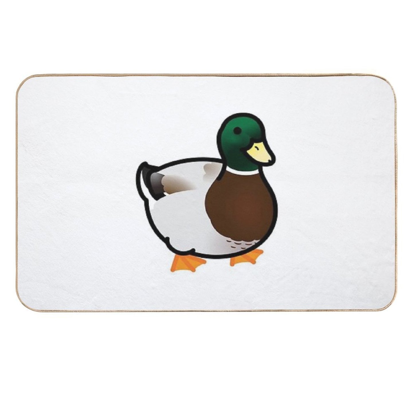 Chubby Mallard Duck Non-Slip Bath Mat