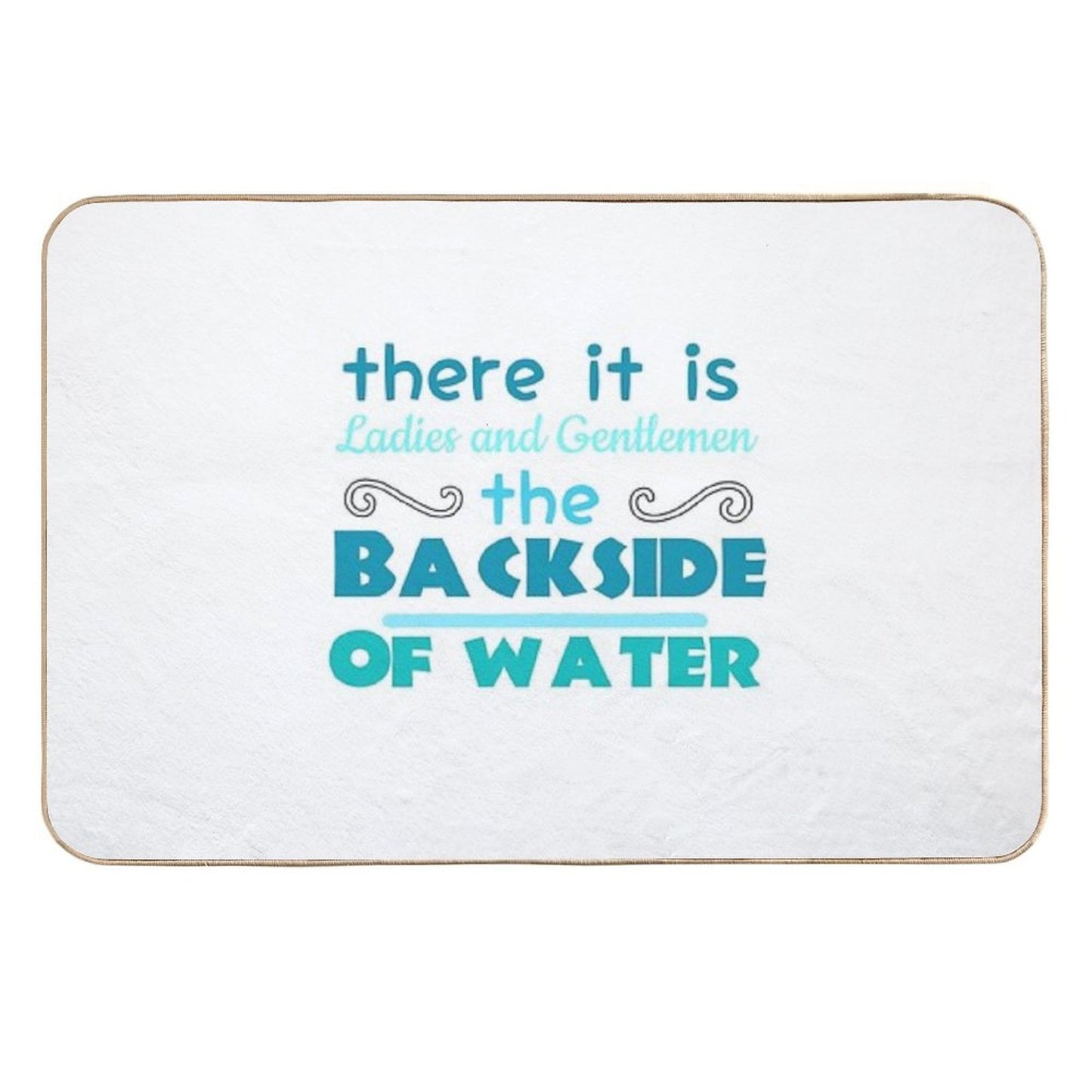 The Backside of Water-jungle Cruise Versatile Bath Mat