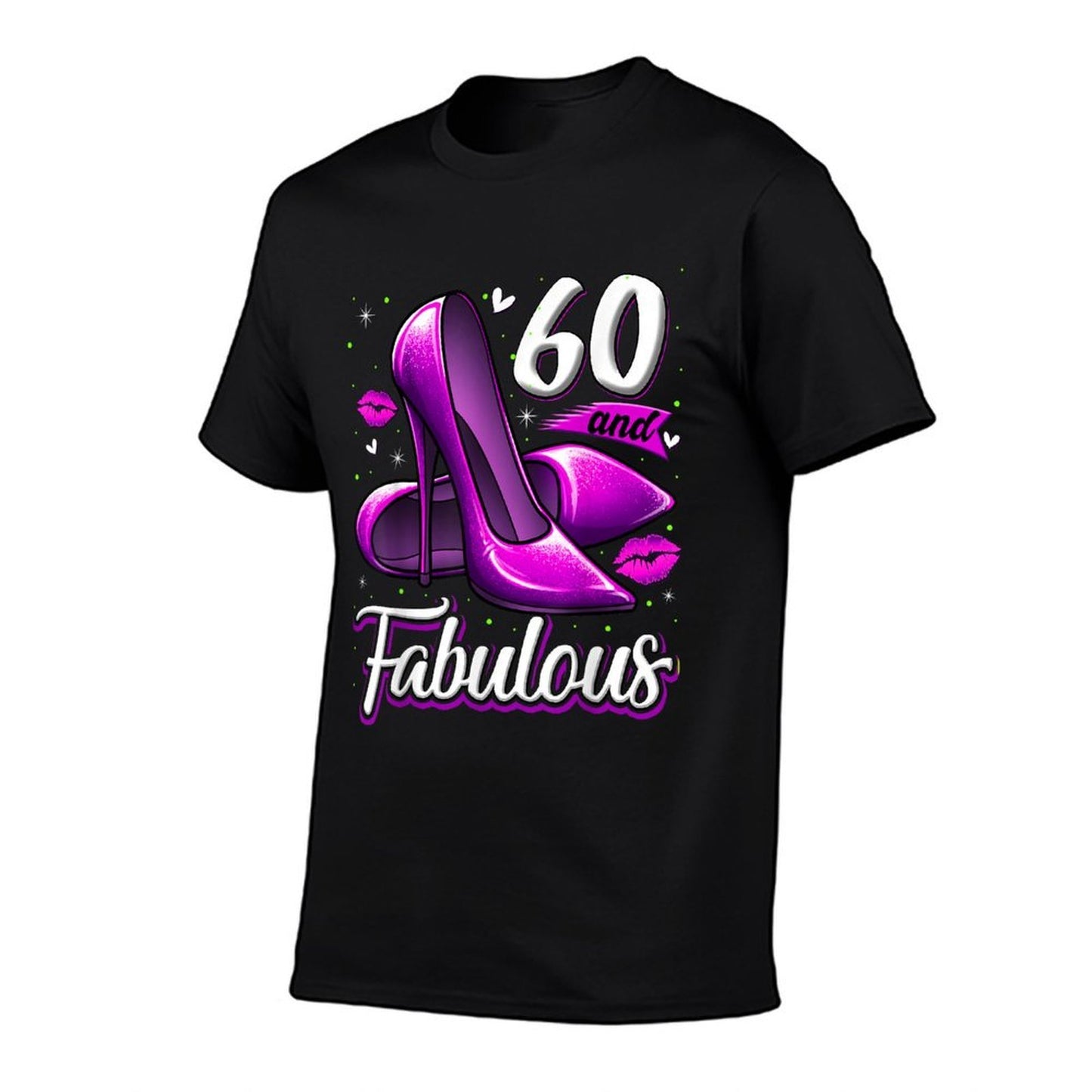 60 And Fabulous High Heels Stepping Into My 60th Birthday Trendy Pattern T-Shirt