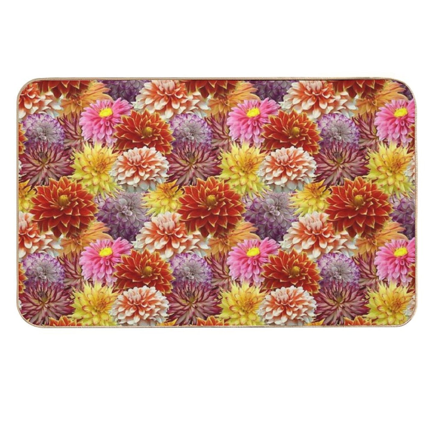 Dahlia Deluge Dirt-Trapping Bath Mat