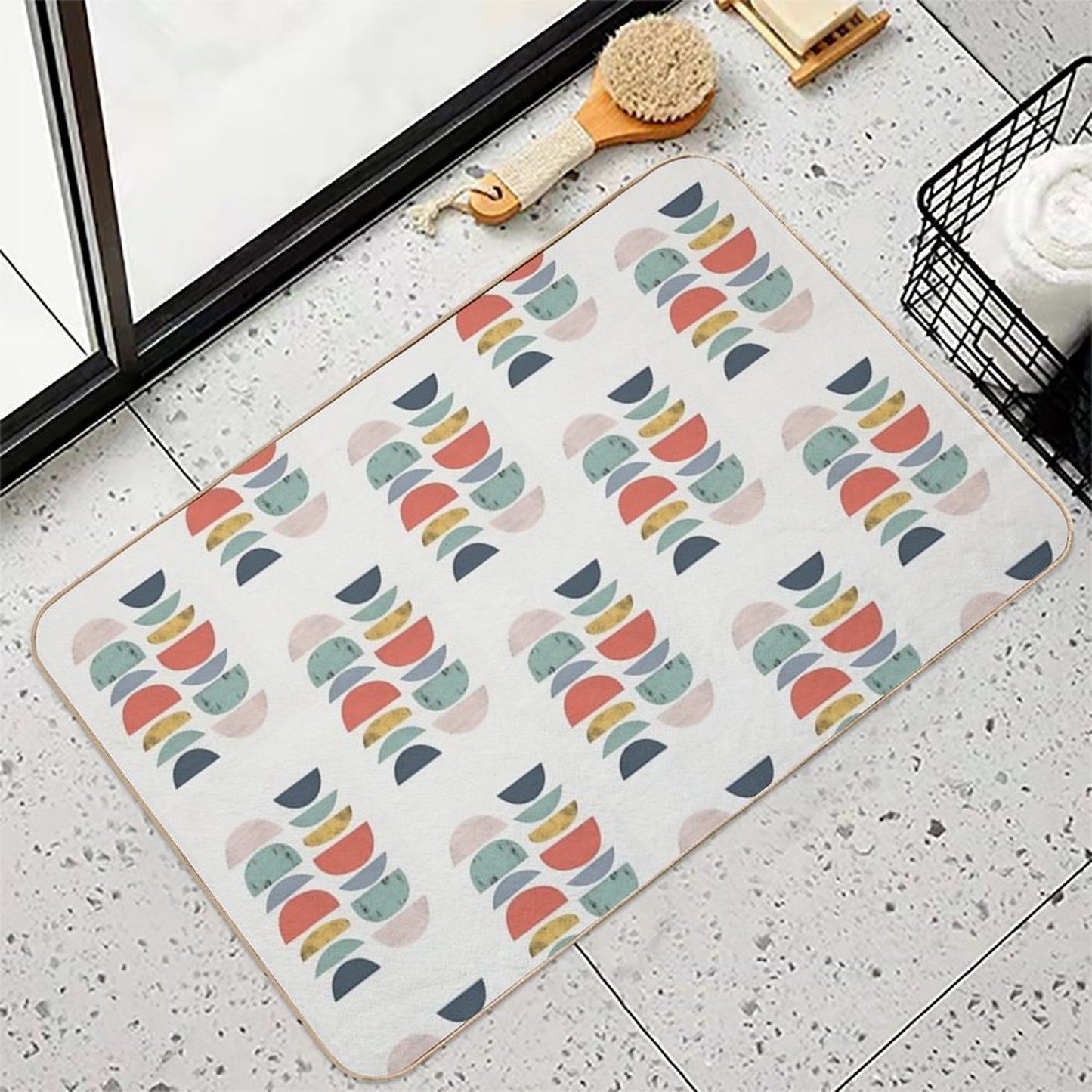 Mid Century Retro Versatile Bath Mat