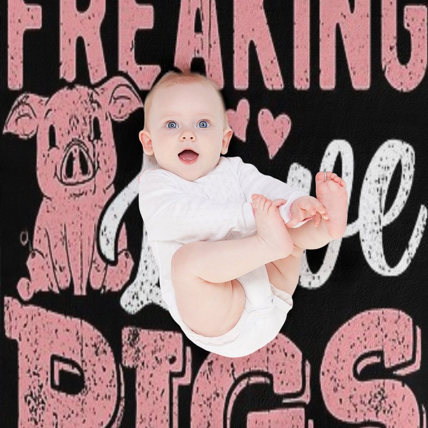 Animal Pigs Pets Gift-ready Throw Blanket