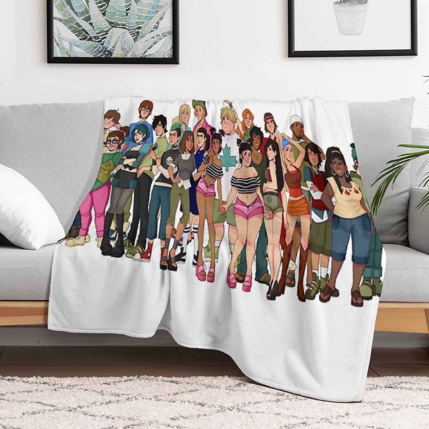 Total Drama Island Characters Comfort Throw Blanket
