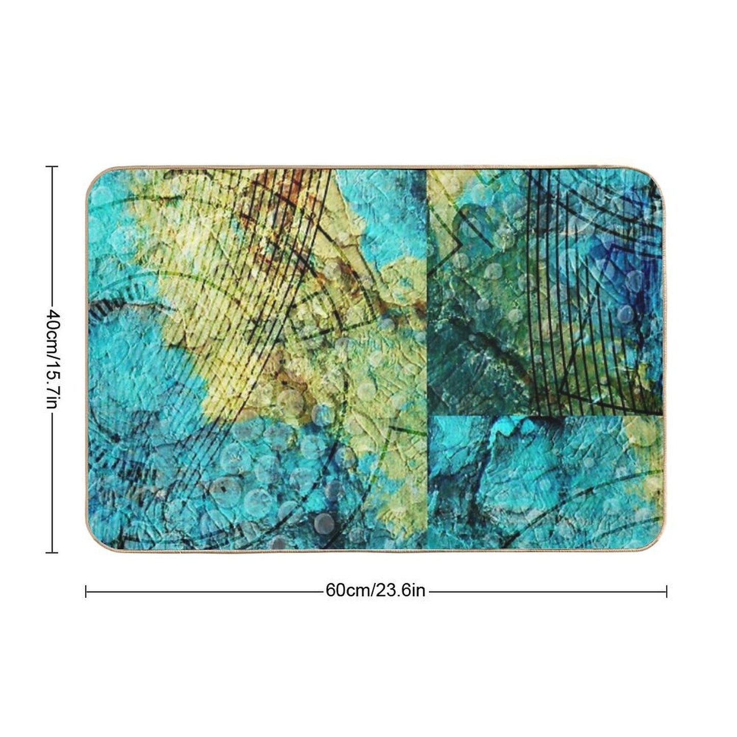 Turquoise Toxin-Free Bath Mat