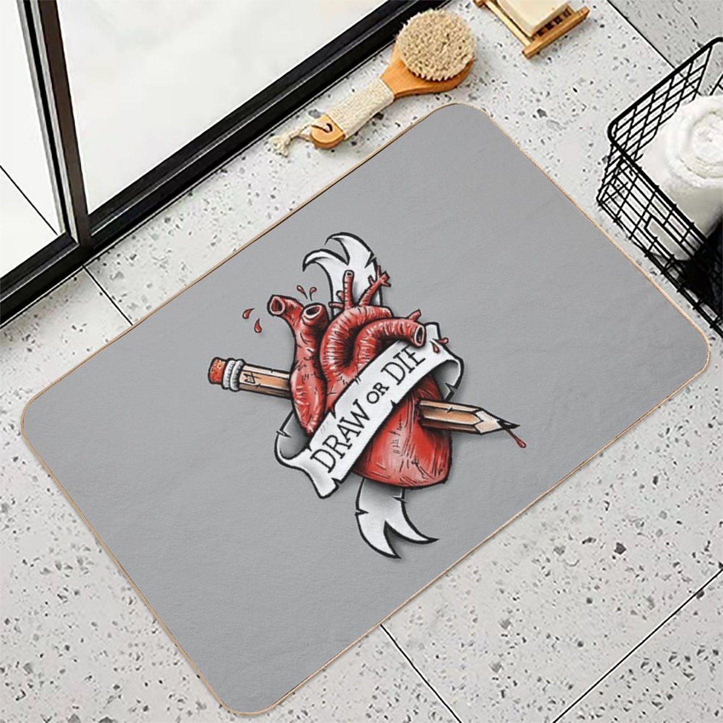 Draw Or Die Anti-Trip Bath Mat