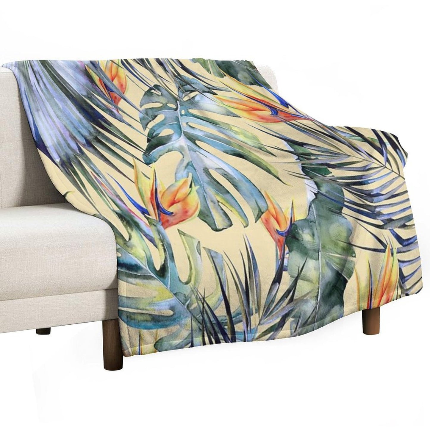 TROPICAL GARDEN 4 Anti-pilling Throw Blanket