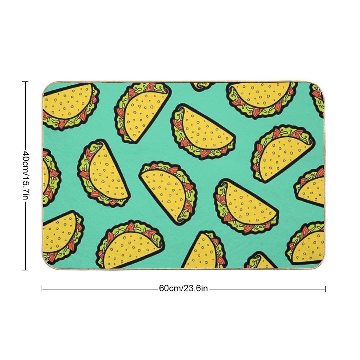 It's Taco Time! Slip-Resistant Bath Mat