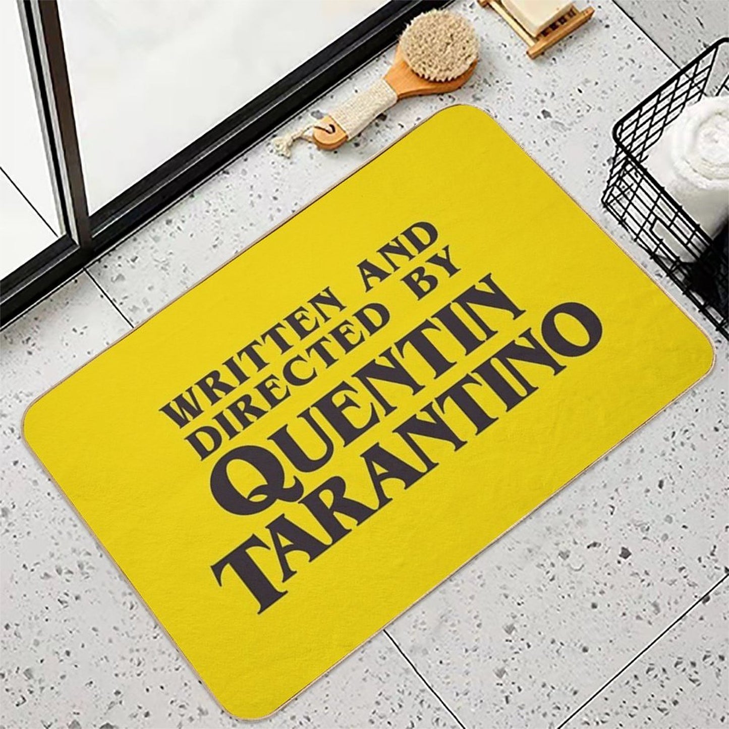 Written And Directed by Quentin Tarantino Dirt-Trapping Bath Mat