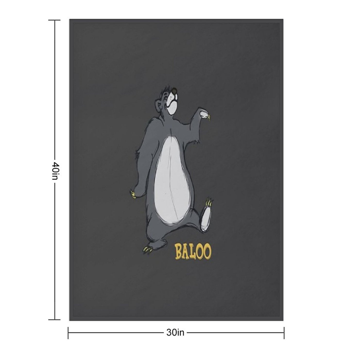 Baloo Plush Throw Blanket