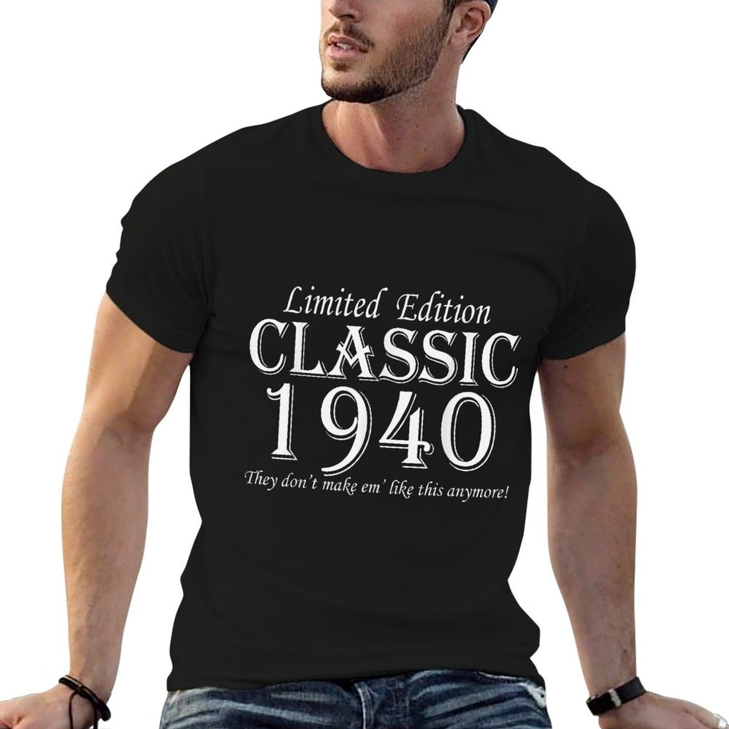 Gift for 80 Years Old Vintage 1940 Classic Car 80th Birthday Odor-resistant T-Shirt