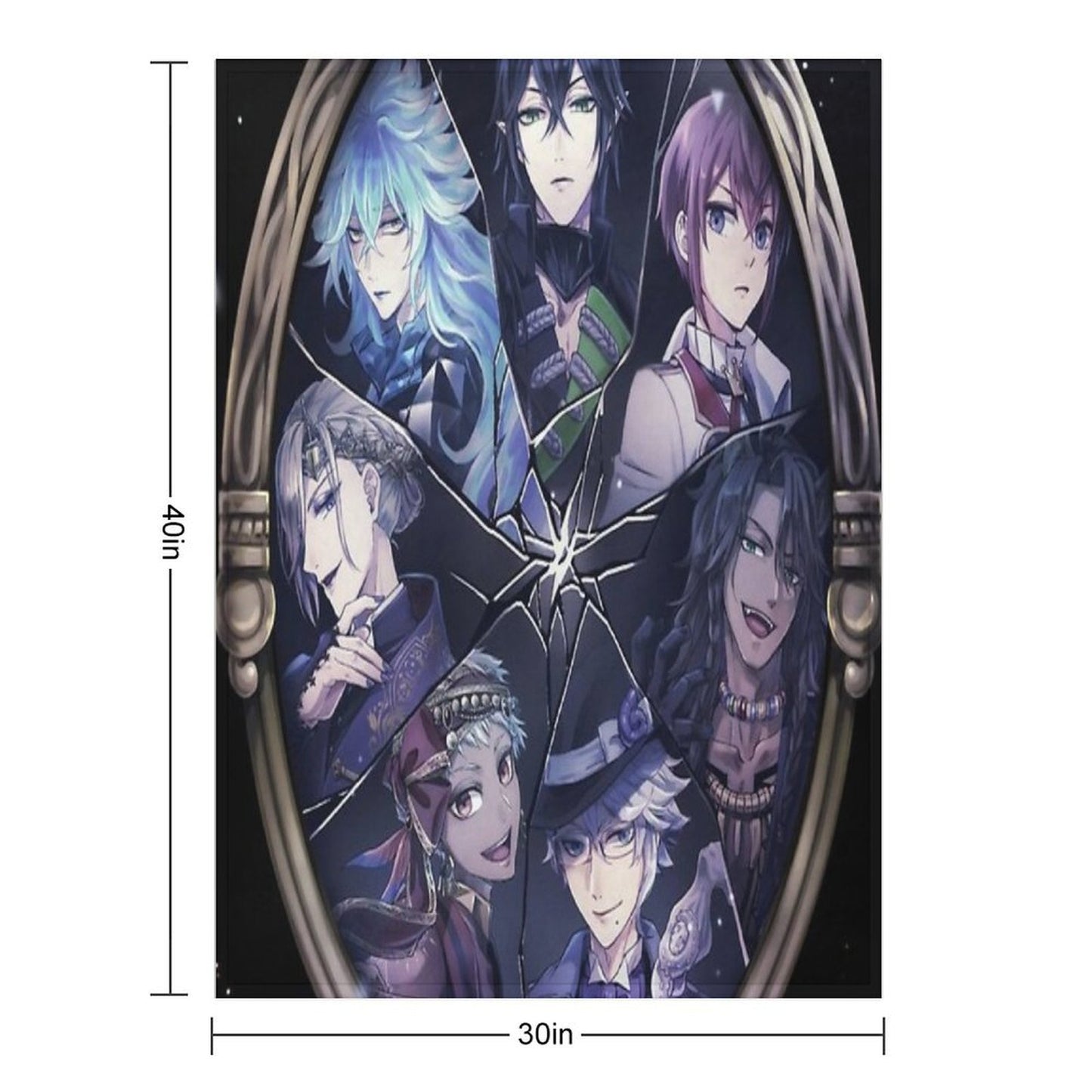 Twisted Wonderland Anime Wrinkle-free Throw Blanket