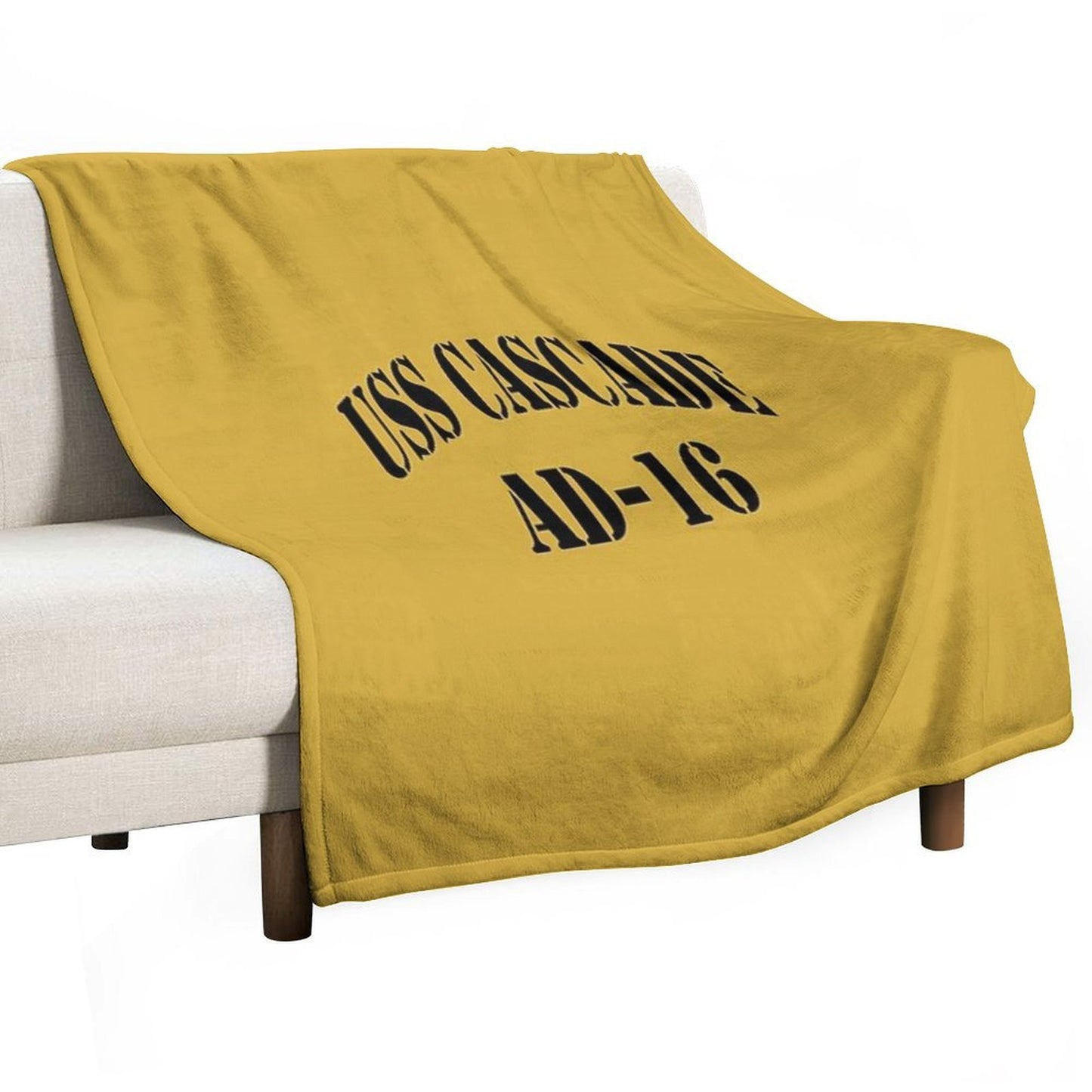 USS CASCADE (AD-16) SHIP'S STORE Travel-friendly Throw Blanket