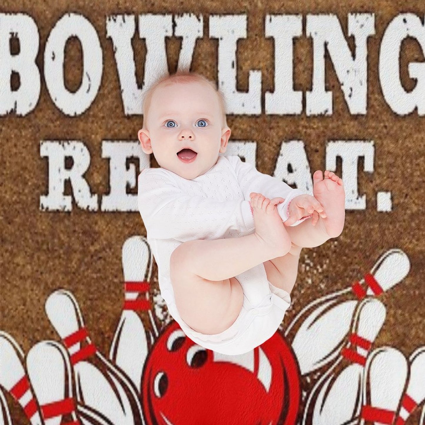 Eat Sleep Bowling Vintage Art Multi-functional Throw Blanket
