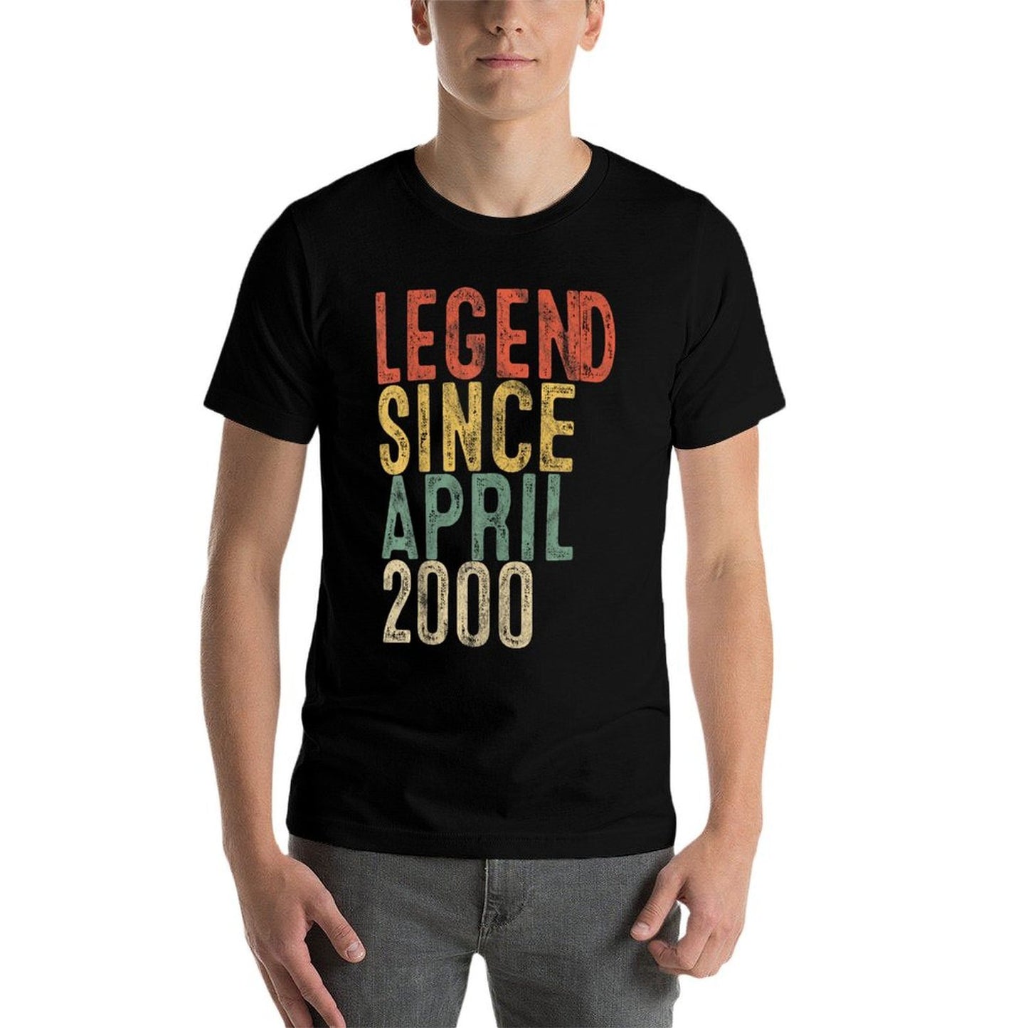 Legend 2000 25th Birthday Gifts for Men Women 25 Year Old Oversized Silhouette T-Shirt