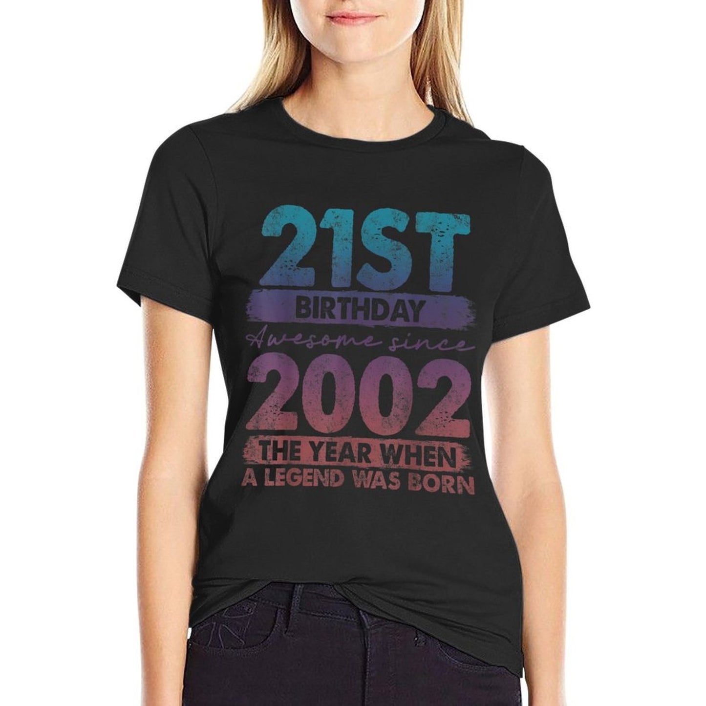 Vintage 2002 21 Year Old Gifts Limited Edition 21st Birthday Durable T-Shirt
