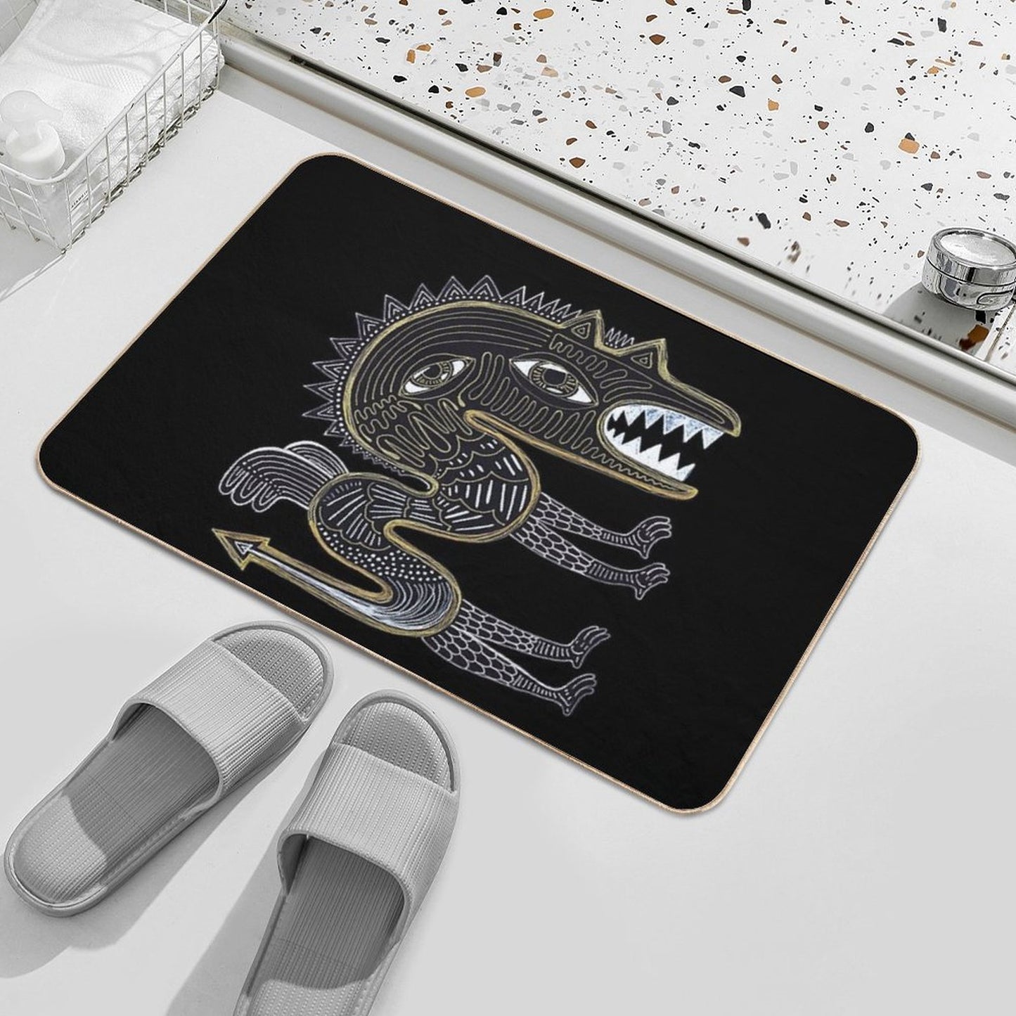 Decorative Surreal Dragon Versatile Bath Mat