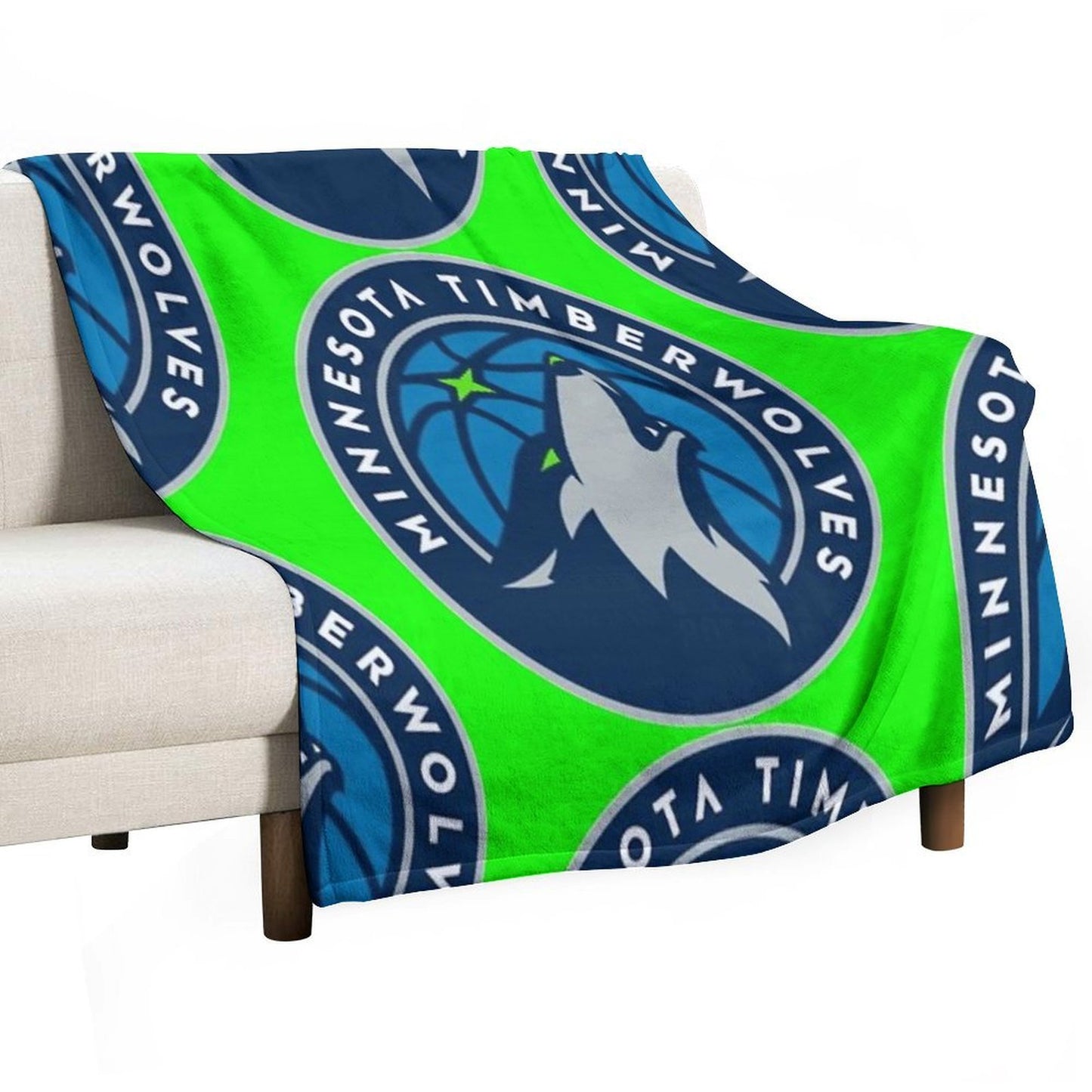 Minnesota Timberwolves Wrinkle-free Throw Blanket
