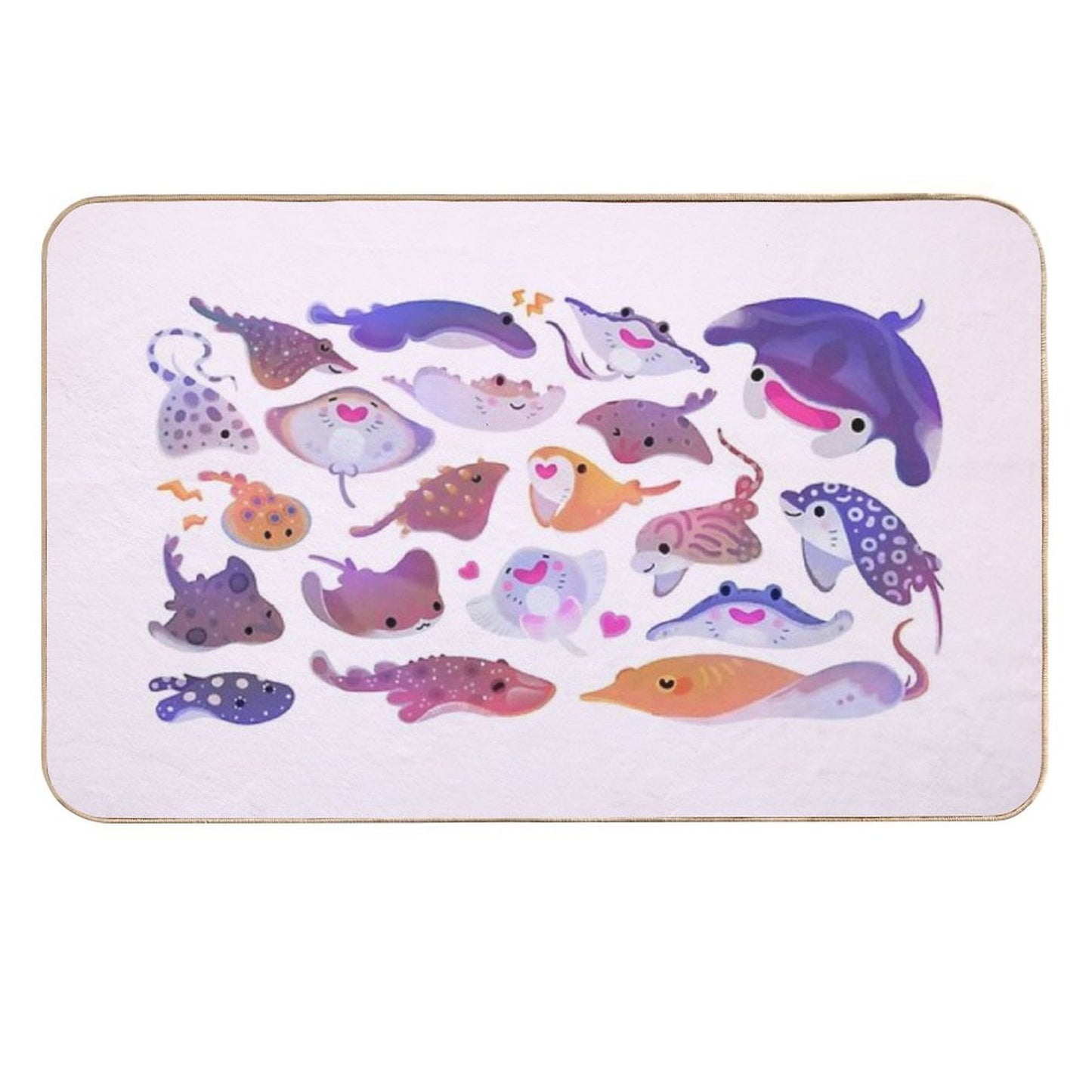 Ray Day 1 - Bright Durable Bath Mat