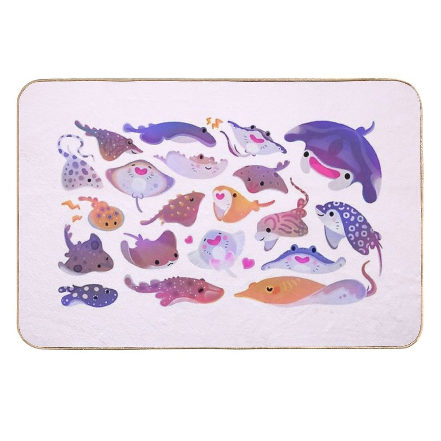 Ray Day 1 - Bright Durable Bath Mat