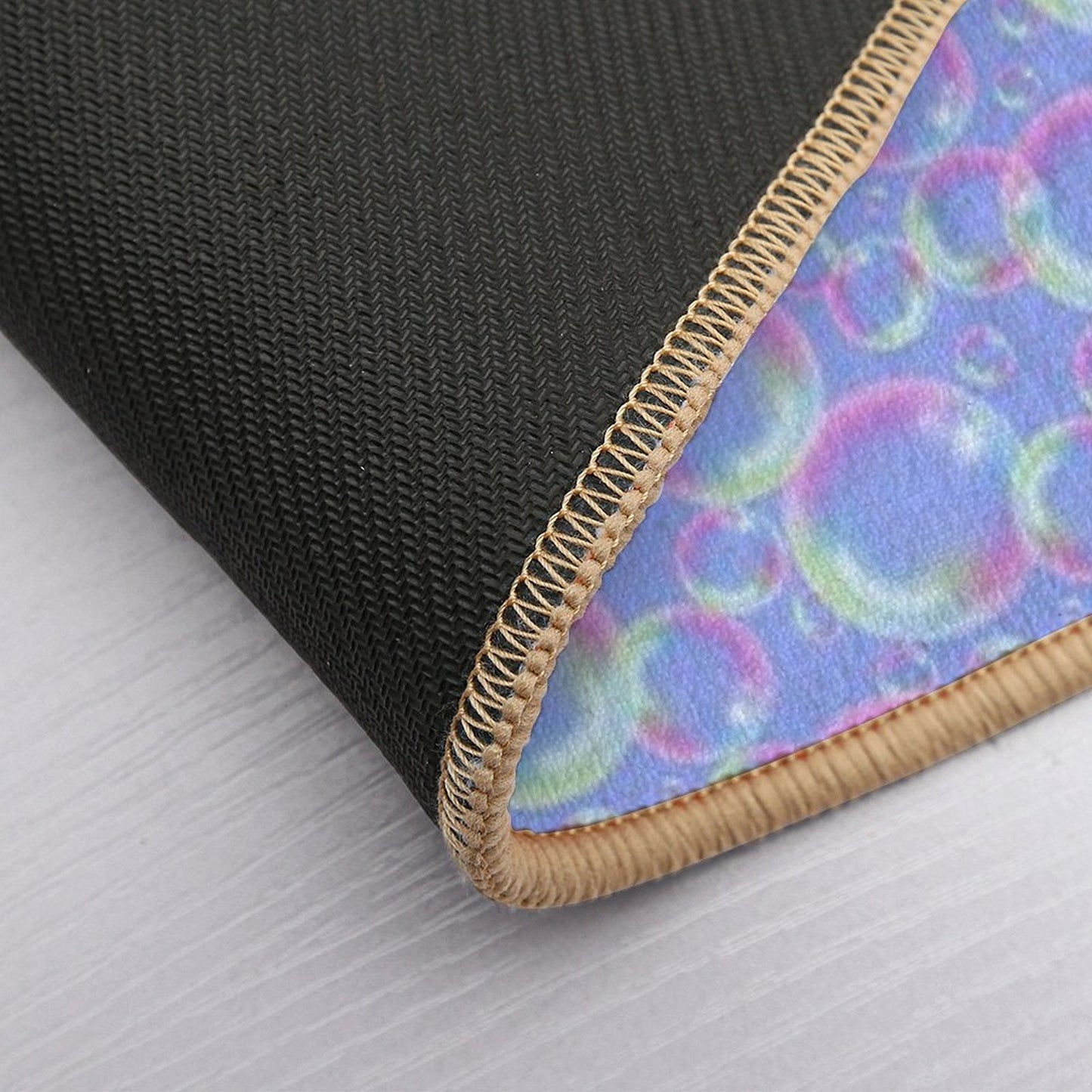 Bubbly Bubbles (Blue) Durable Bath Mat