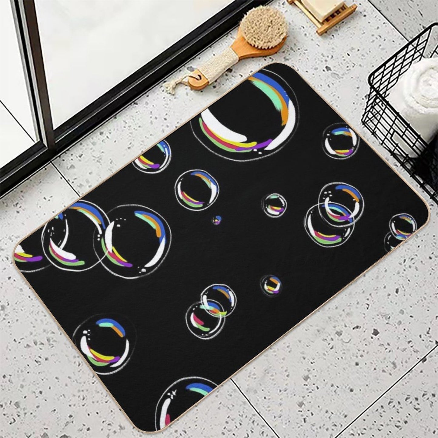 Bubbles Durable Bath Mat