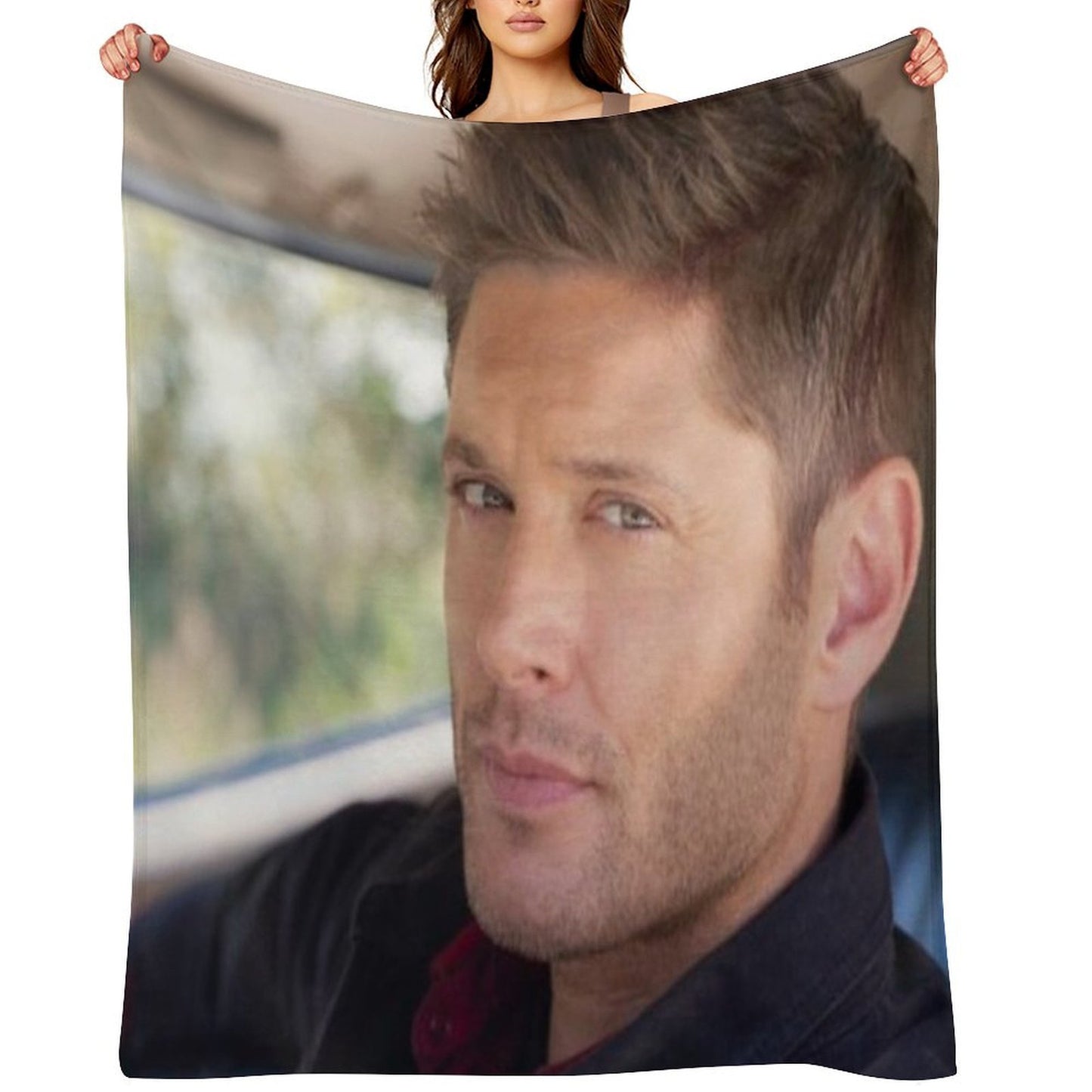 Supernatural Dean Winchester Jensen Ackles Eco-conscious Throw Blanket