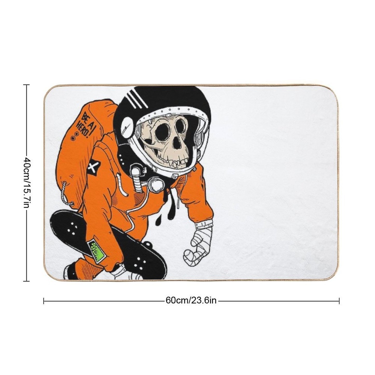 Be A HERO -Skate Edition- Toxin-Free Bath Mat