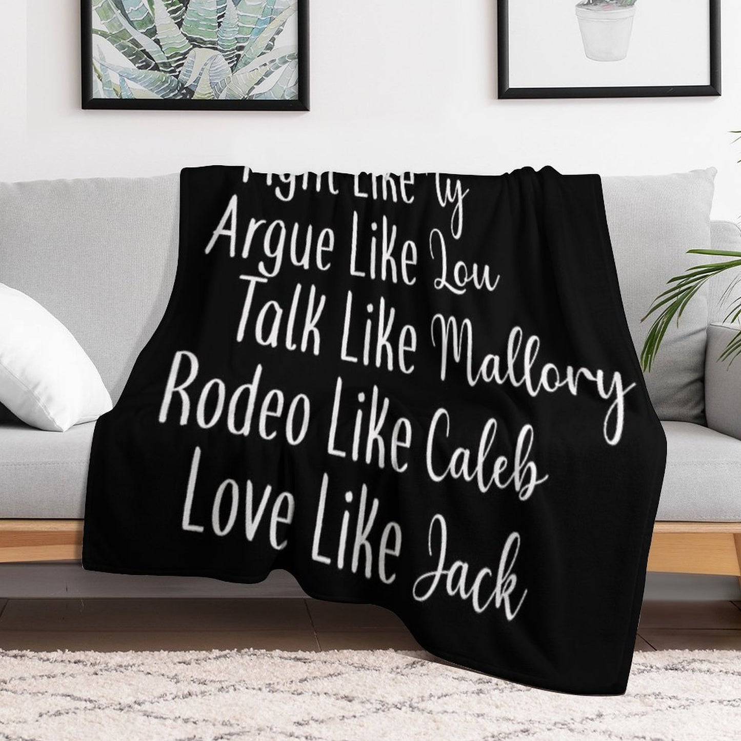 Ride Like Amy Plush Throw Blanket