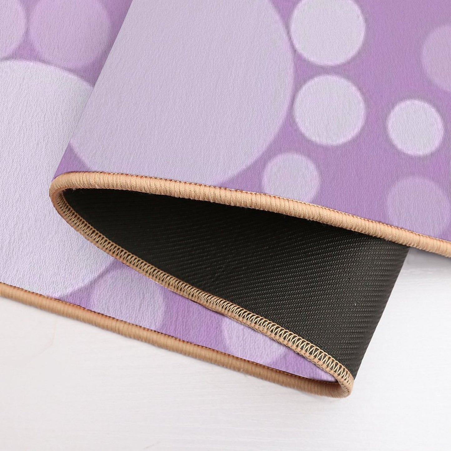 Big Little Dots Purple Monochromatic Repositionable Bath Mat