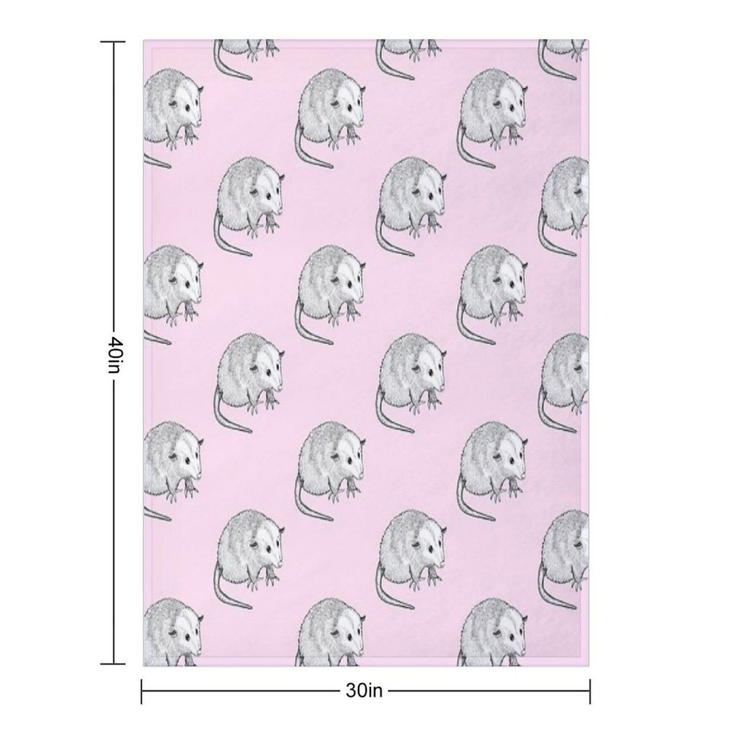 Little Opossum Anti-pilling Throw Blanket