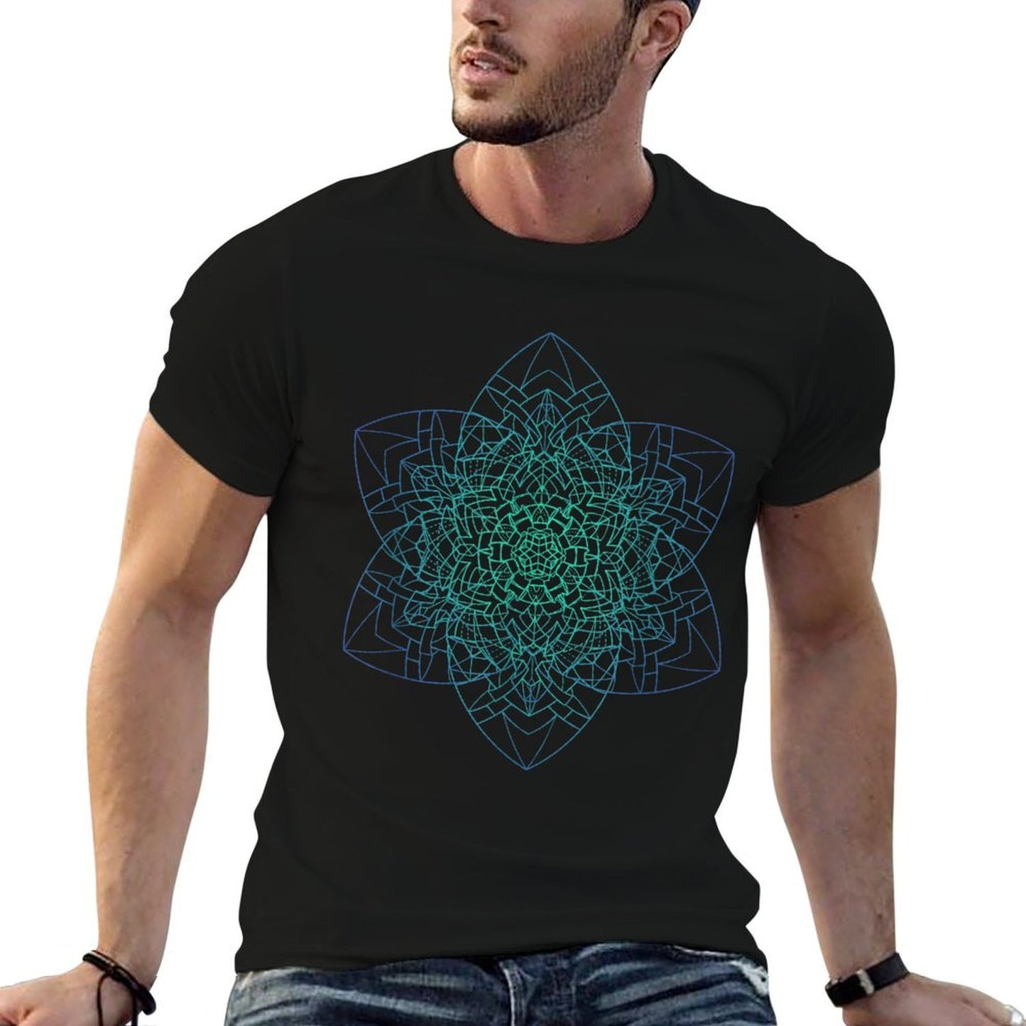 Sacred Geometry Women Men  Easy-care T-Shirt