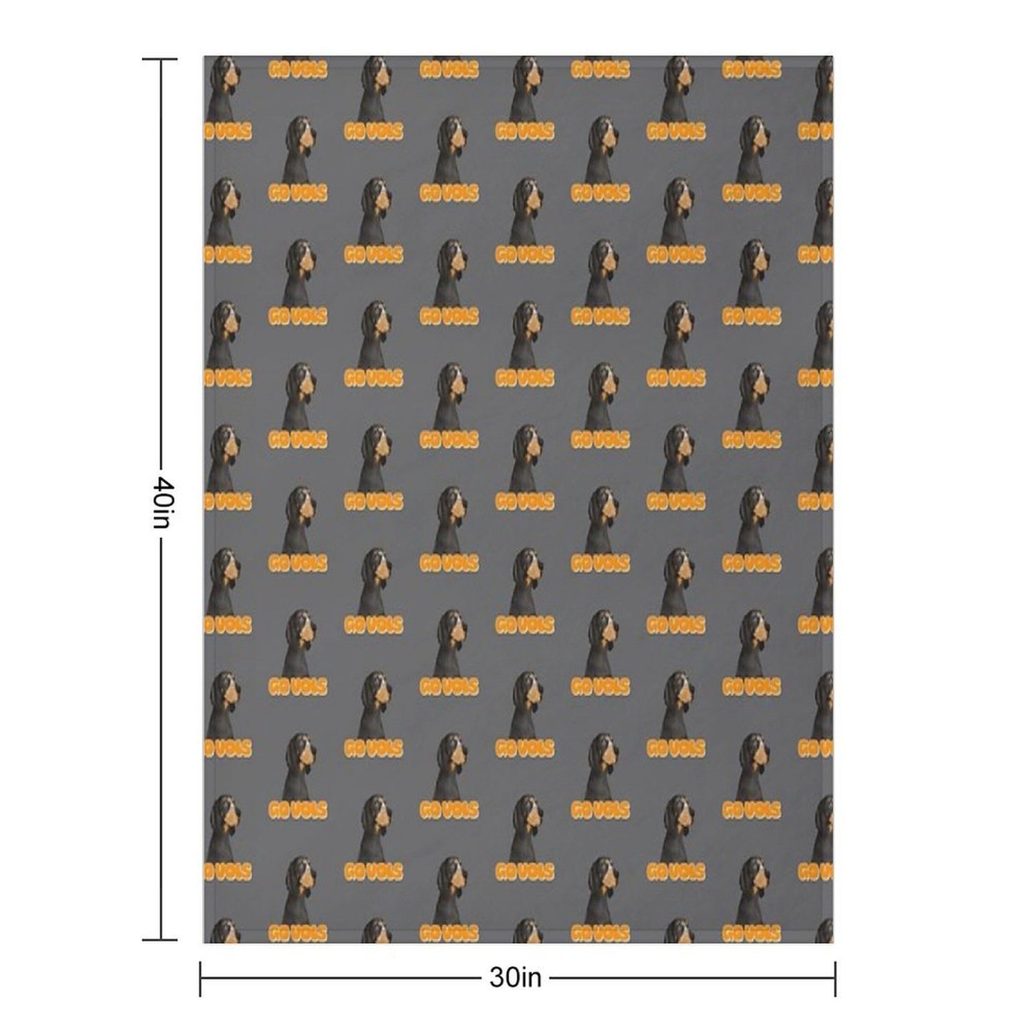 Smokey Dog Drawing Quick-dry Throw Blanket