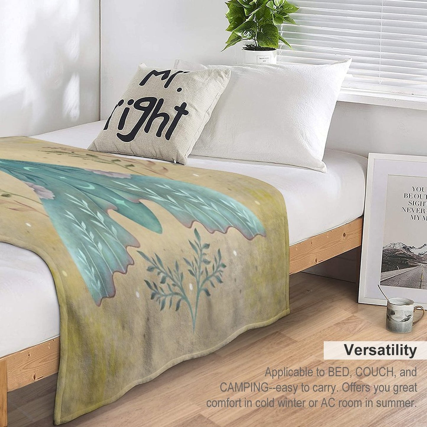 Luna And Moth - Oriental Vintage Anti-pilling Throw Blanket