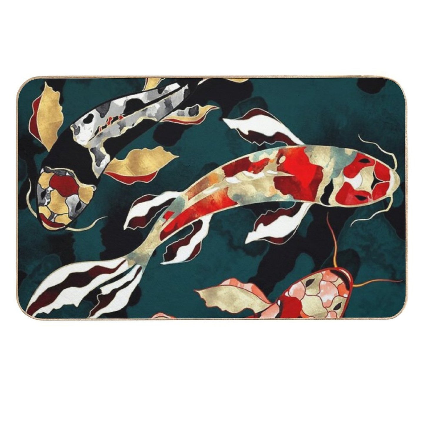 Metallic Koi Odorless Bath Mat