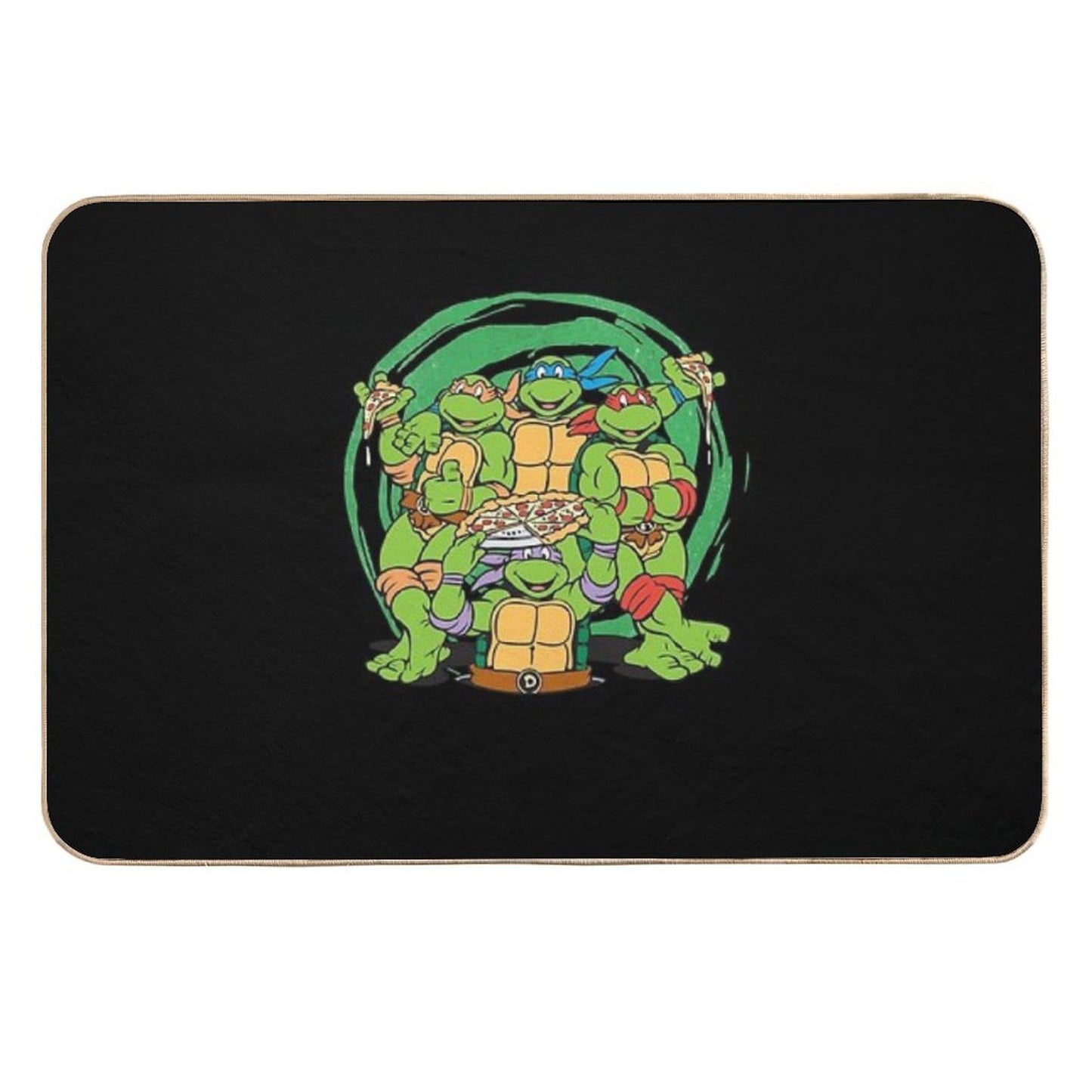 Teenage Mutant Ninja Turtles Awesome For Music Fan Easy Maintenance Bath Mat