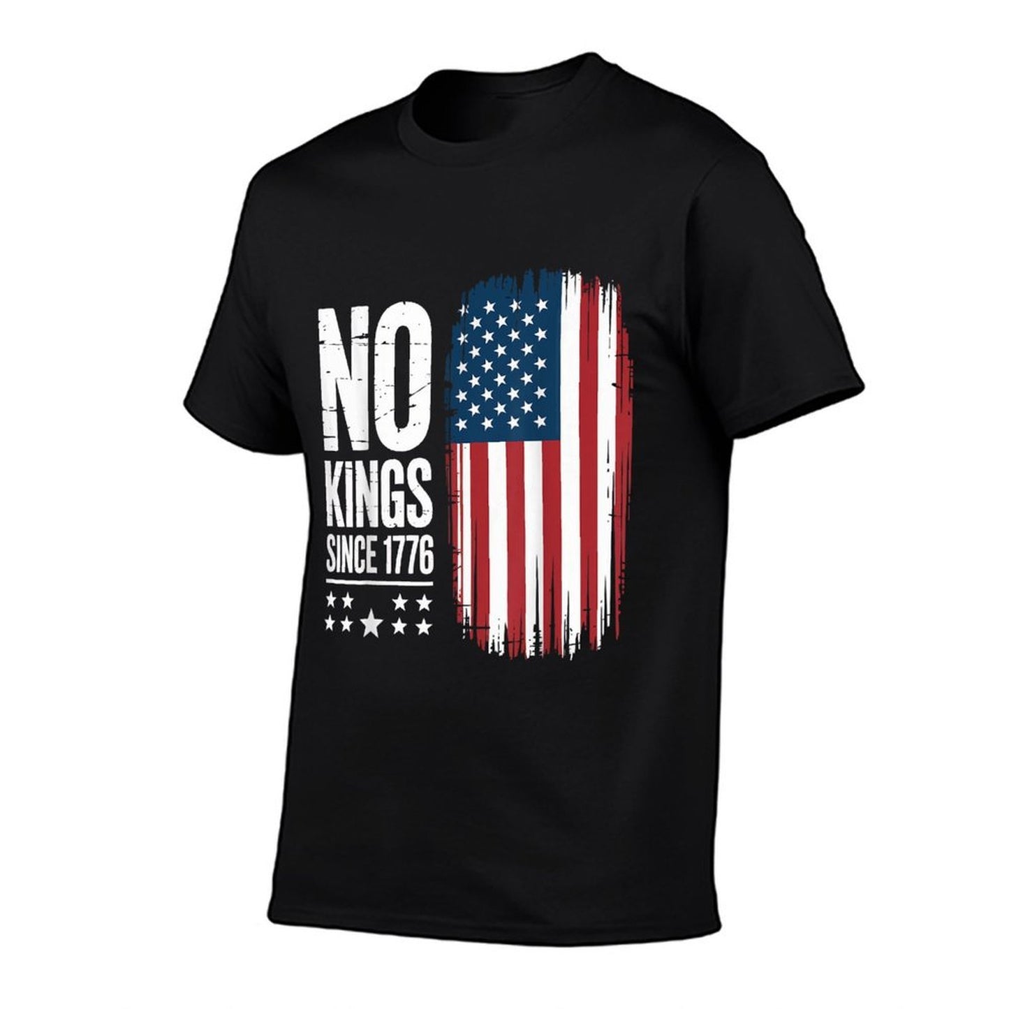 No Kings in America Since 1776 Independence Day  Wrinkle-resistant T-Shirt