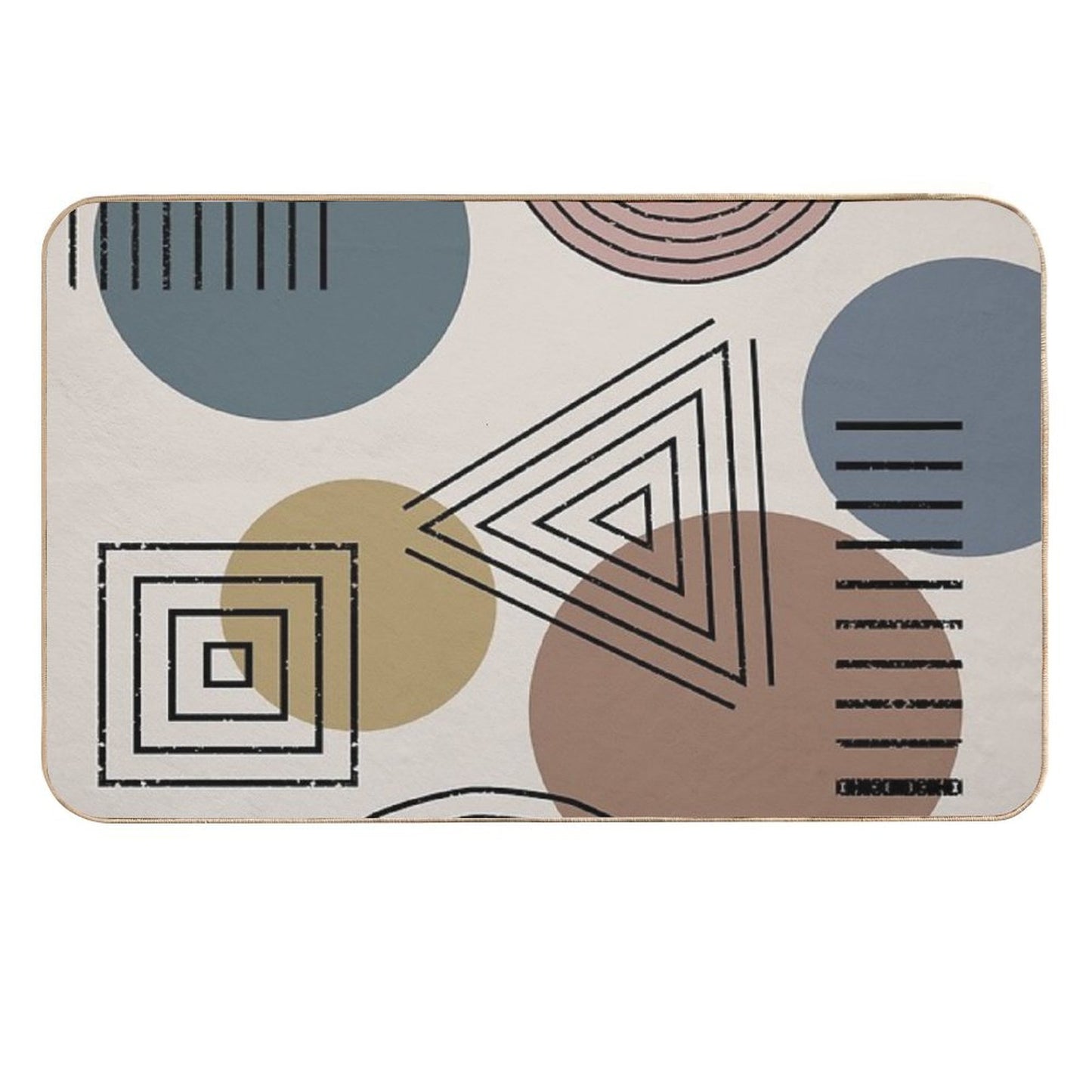 Mix It Up Geo Pattern Repositionable Bath Mat