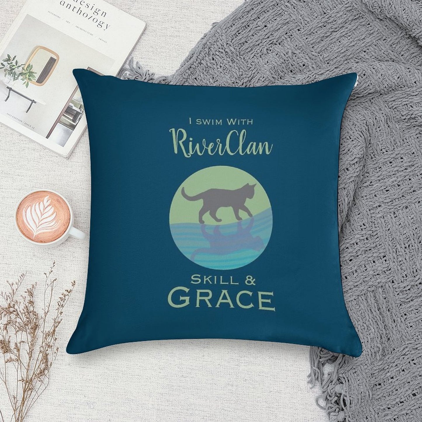 RiverClan Pride Soft Easy Maintenance Throw Pillow