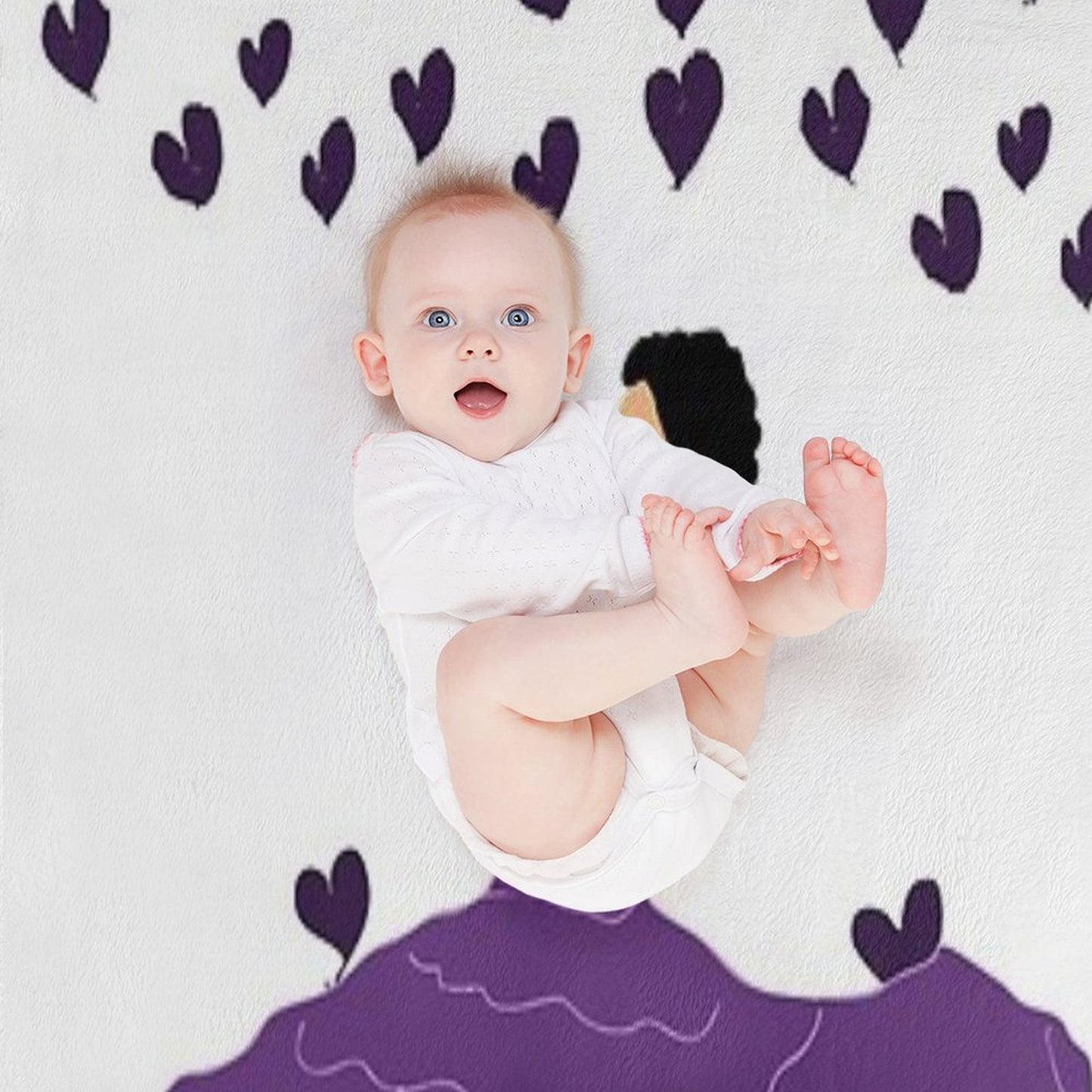 Girl with Love Lightweight Throw Blanket
