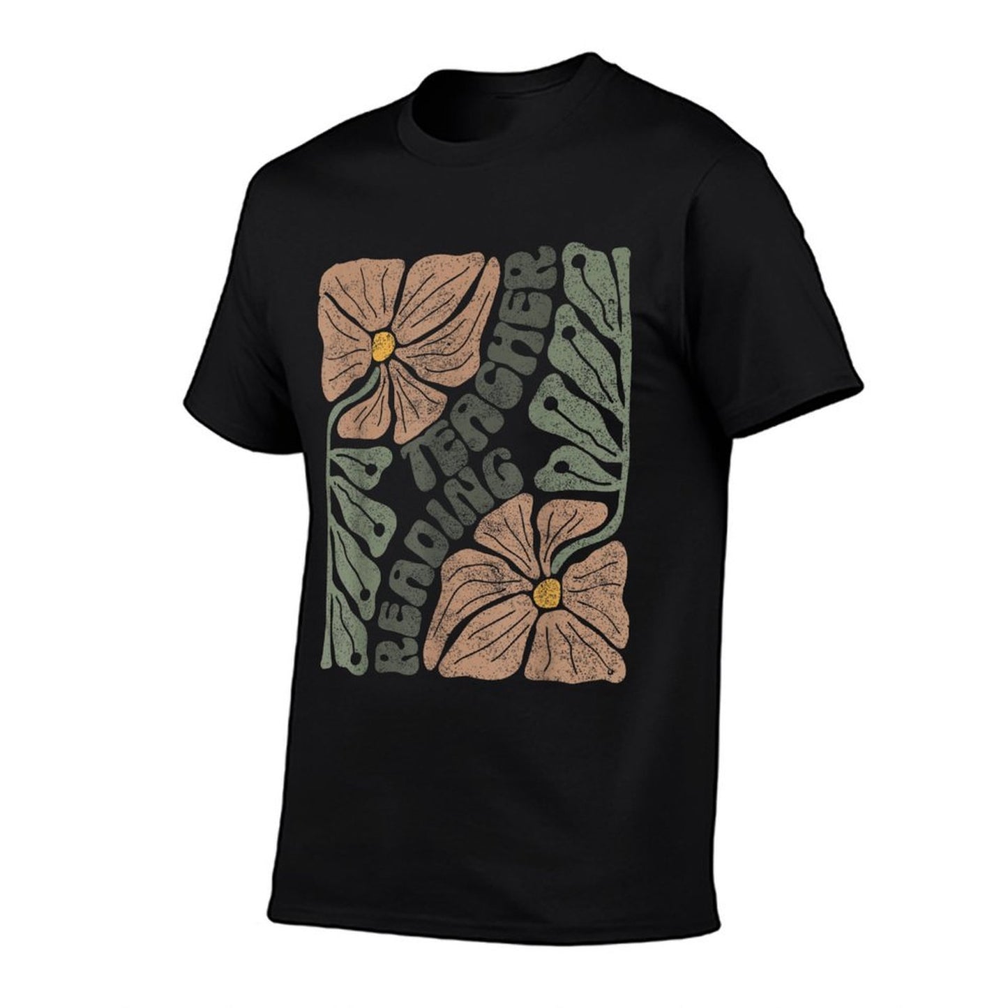 Boho Floral Reading Teacher Retro Reading Specialist Wildfl Affordable Price T-Shirt