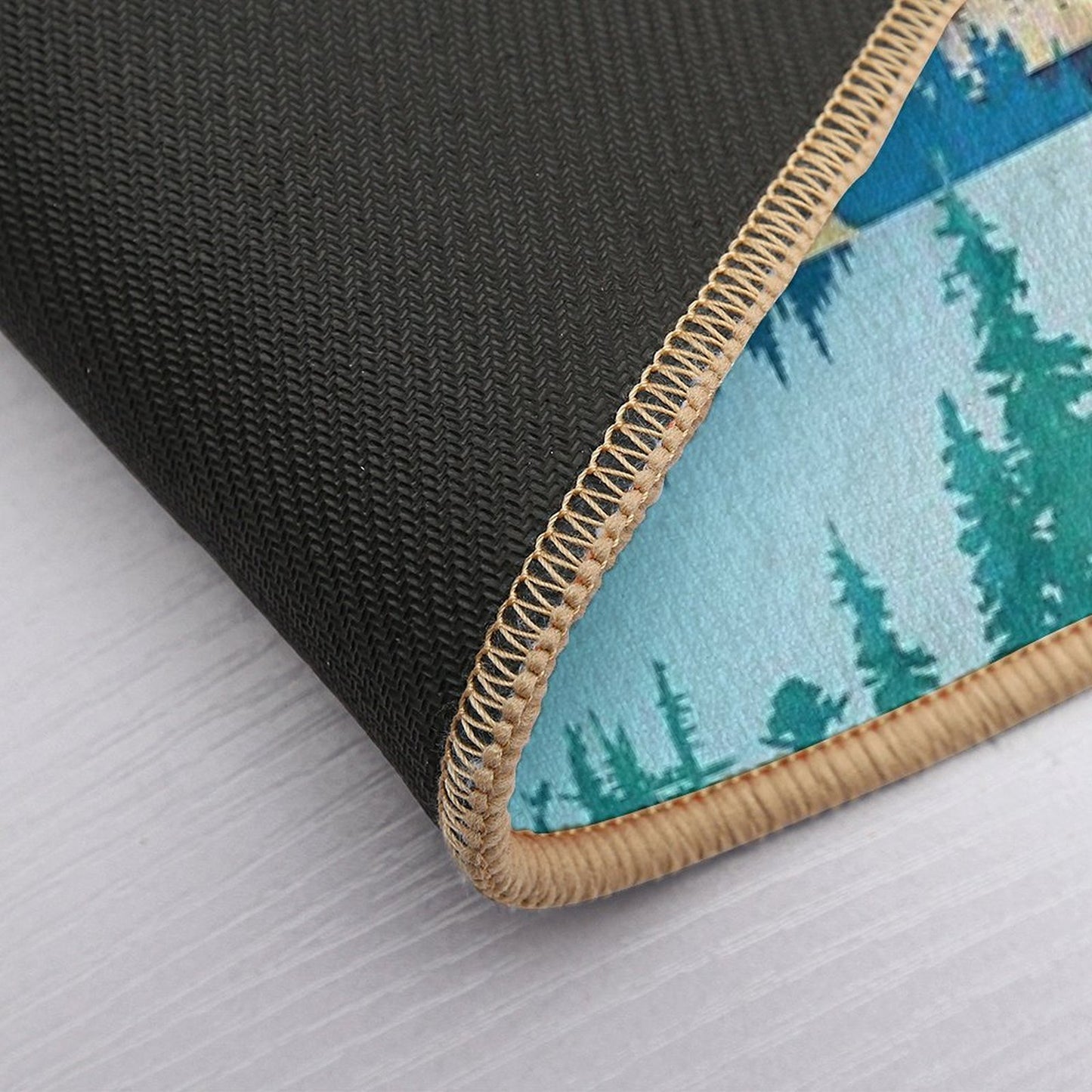 Lake Mist Slip-Resistant Bath Mat